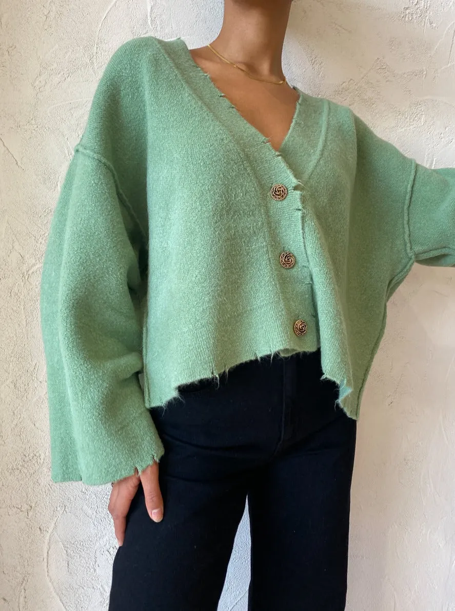 Blanca Pepa Cardigan in Pistachio