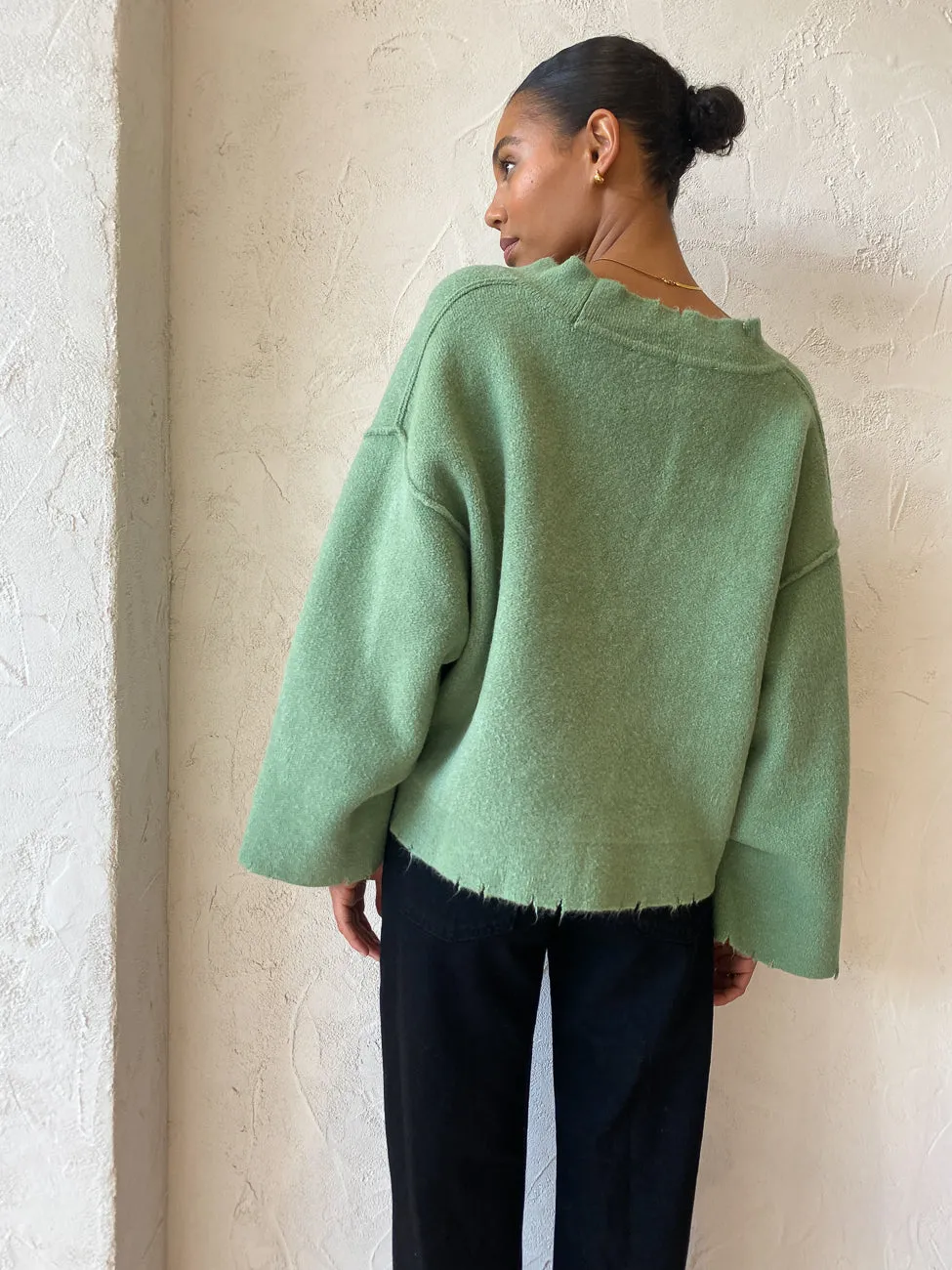 Blanca Pepa Cardigan in Pistachio