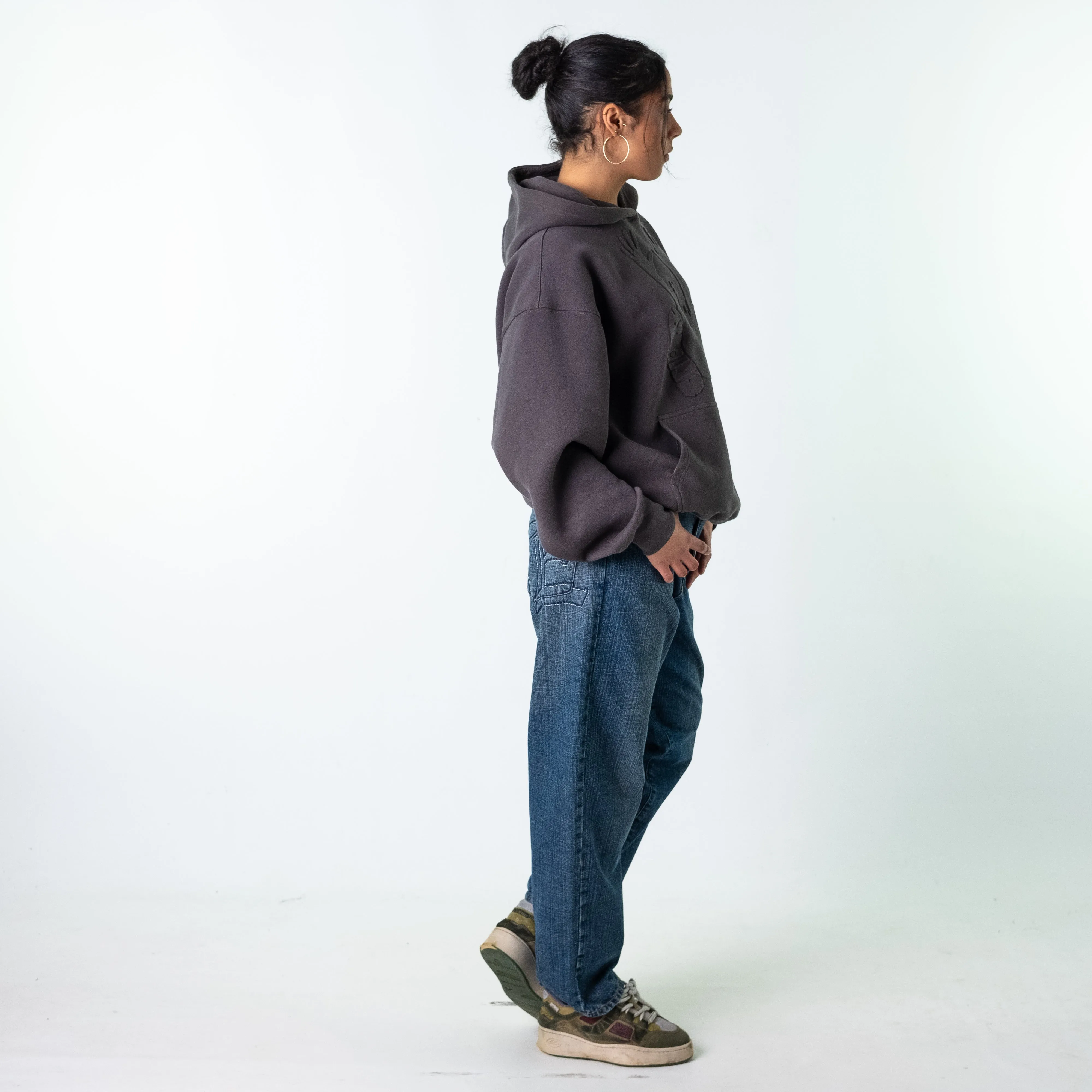 Blue Denim 90s Baggy Hip Hop Ecko Unltd. Cargo Skater Trousers Pants Jeans (30x31)