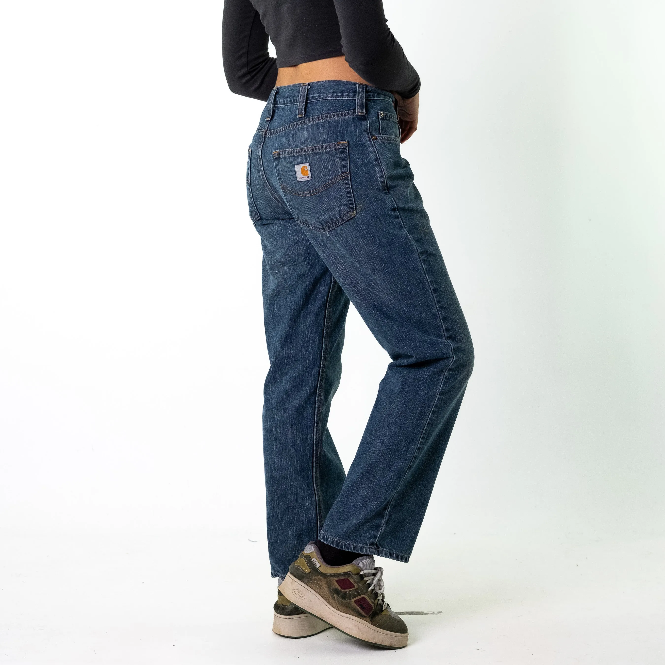 Blue Denim 90s Carhartt  Cargo Skater Trousers Pants Jeans (32x30)