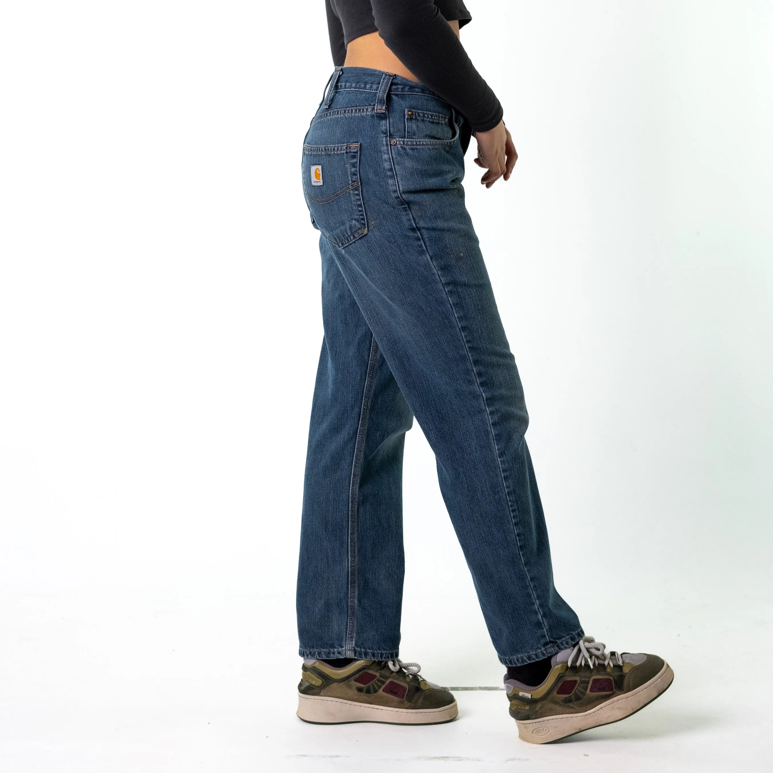 Blue Denim 90s Carhartt  Cargo Skater Trousers Pants Jeans (32x30)