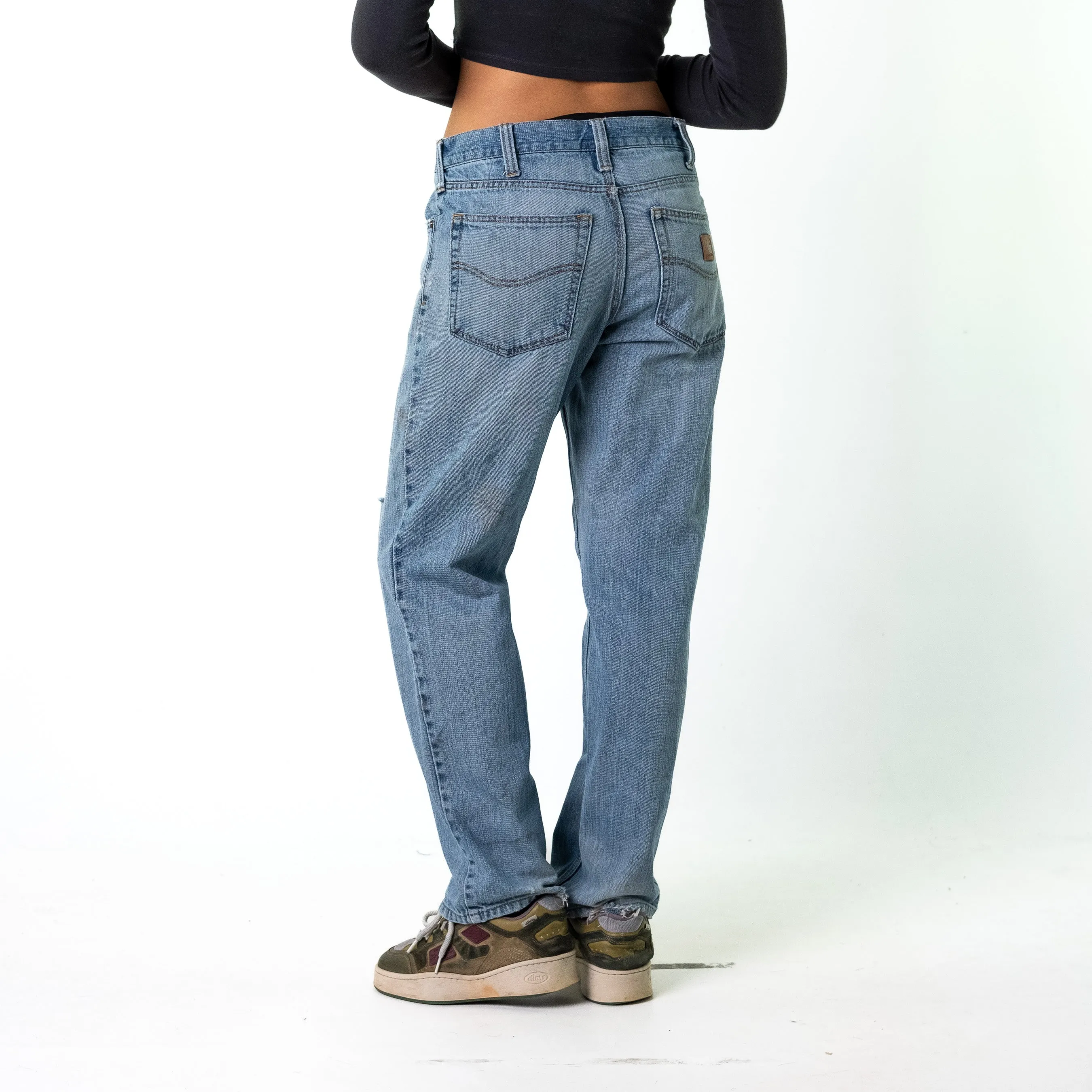 Blue Denim 90s Carhartt  Cargo Skater Trousers Pants Jeans (32x32)