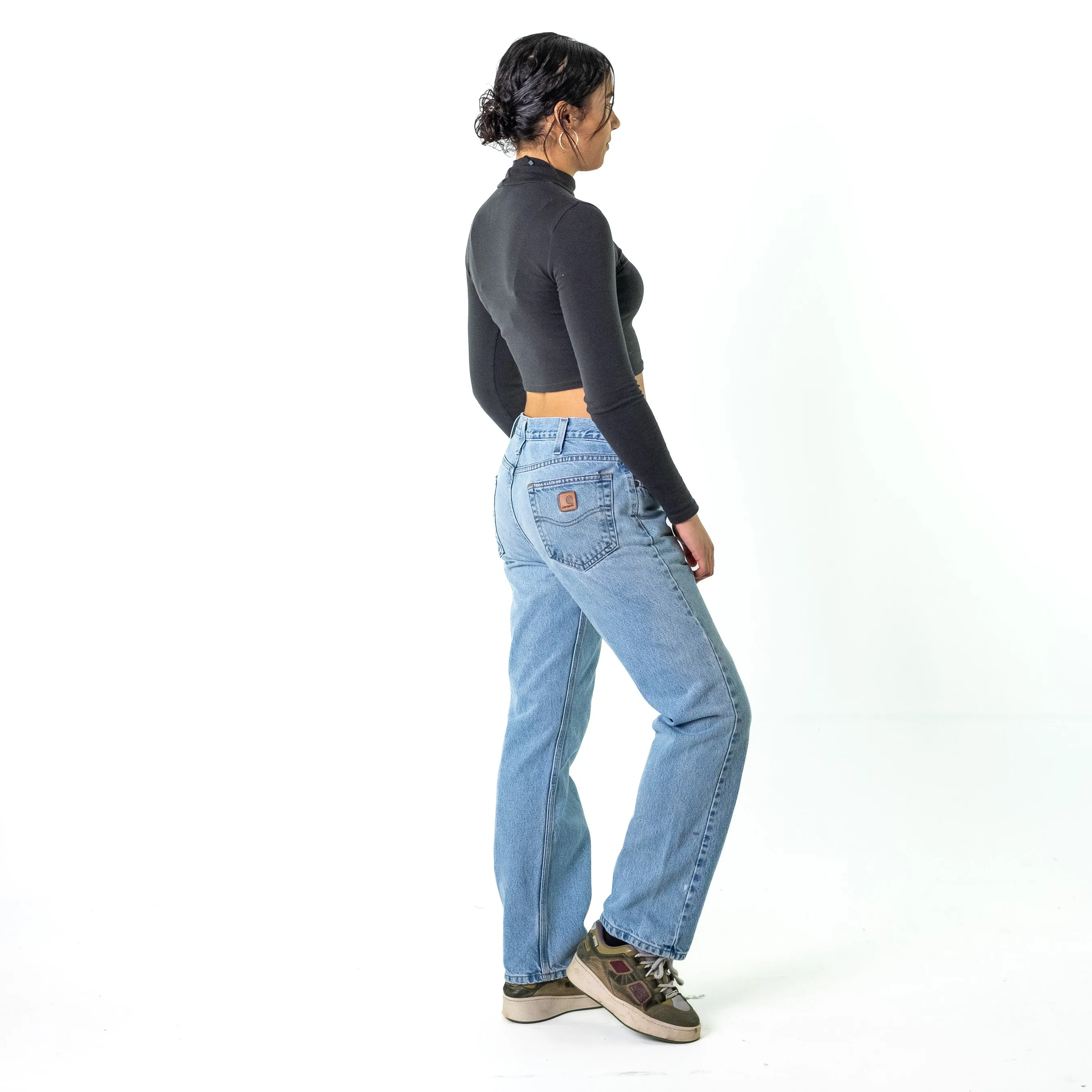 Blue Denim 90s Carhartt  Cargo Skater Trousers Pants Jeans (33x32)