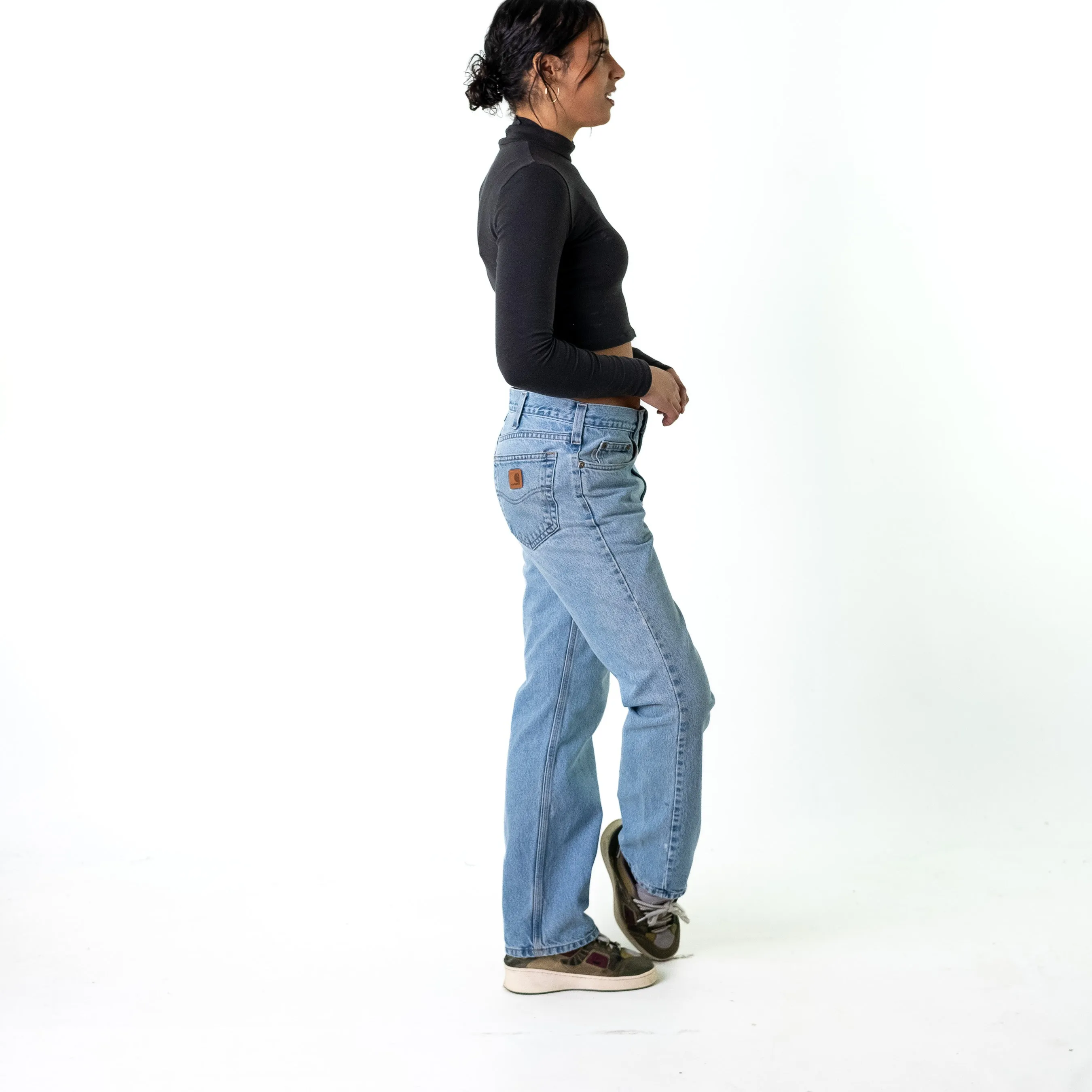 Blue Denim 90s Carhartt  Cargo Skater Trousers Pants Jeans (33x32)