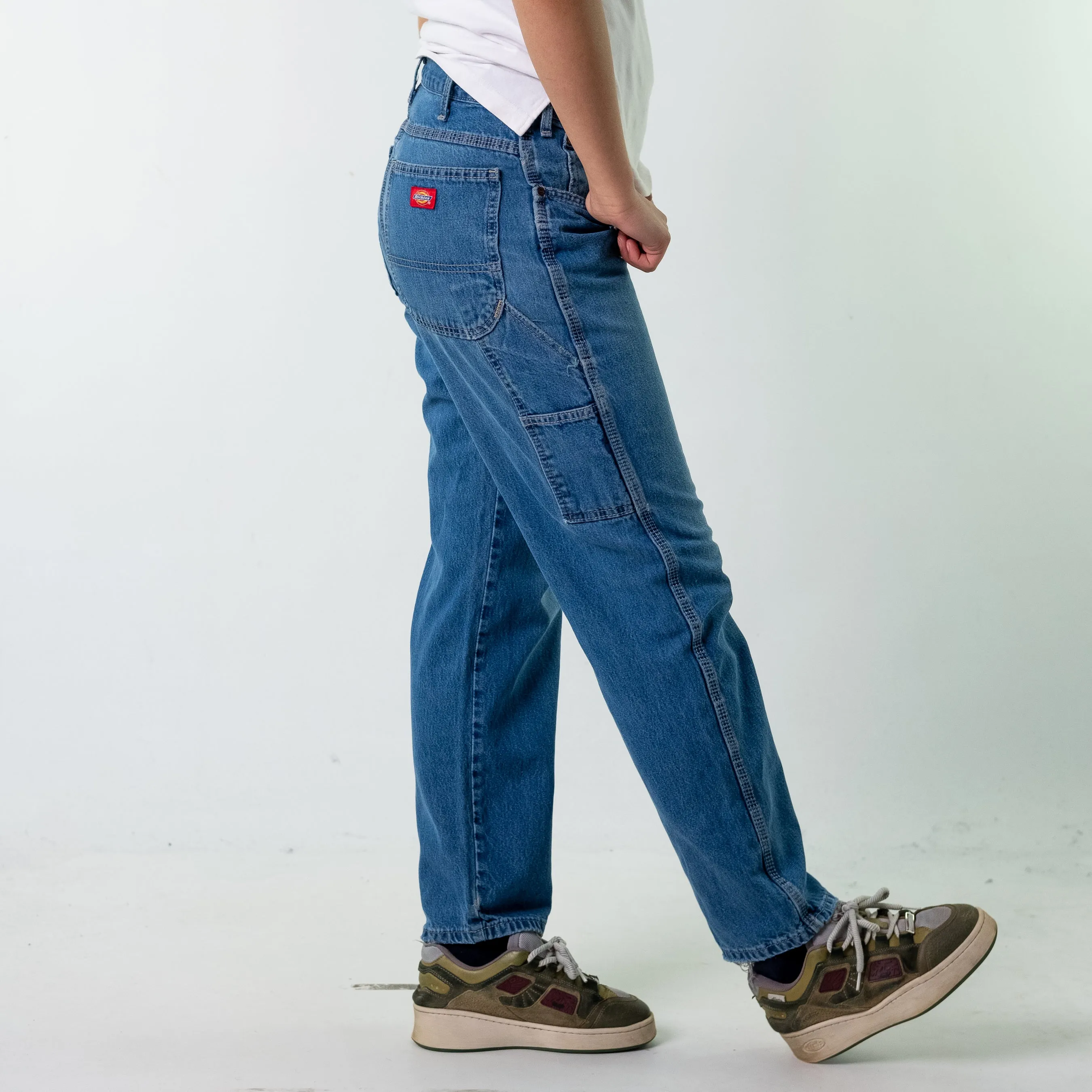 Blue Denim 90s Dickies  Cargo Skater Trousers Pants Jeans (31x32)