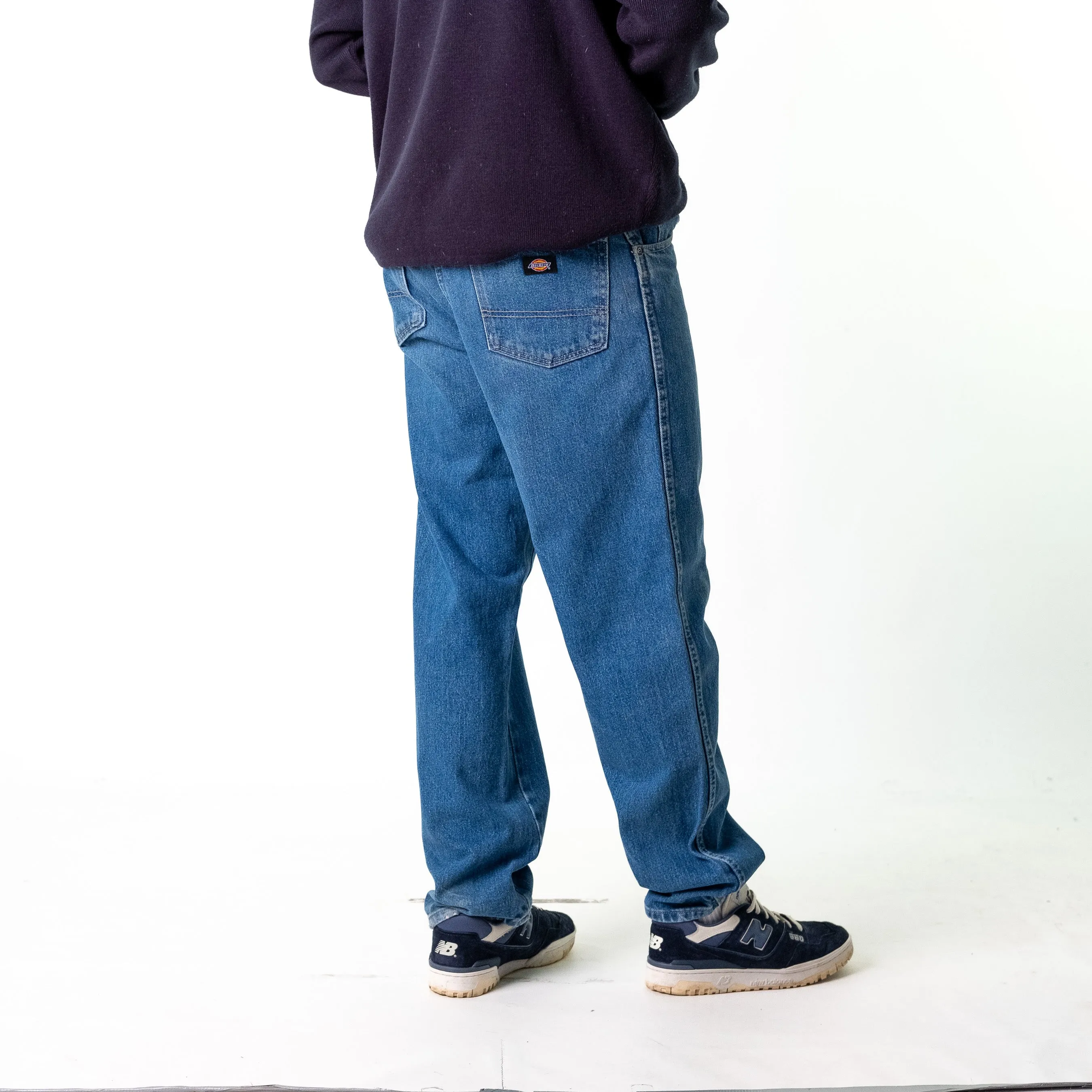 Blue Denim 90s Dickies  Cargo Skater Trousers Pants Jeans (34x30)