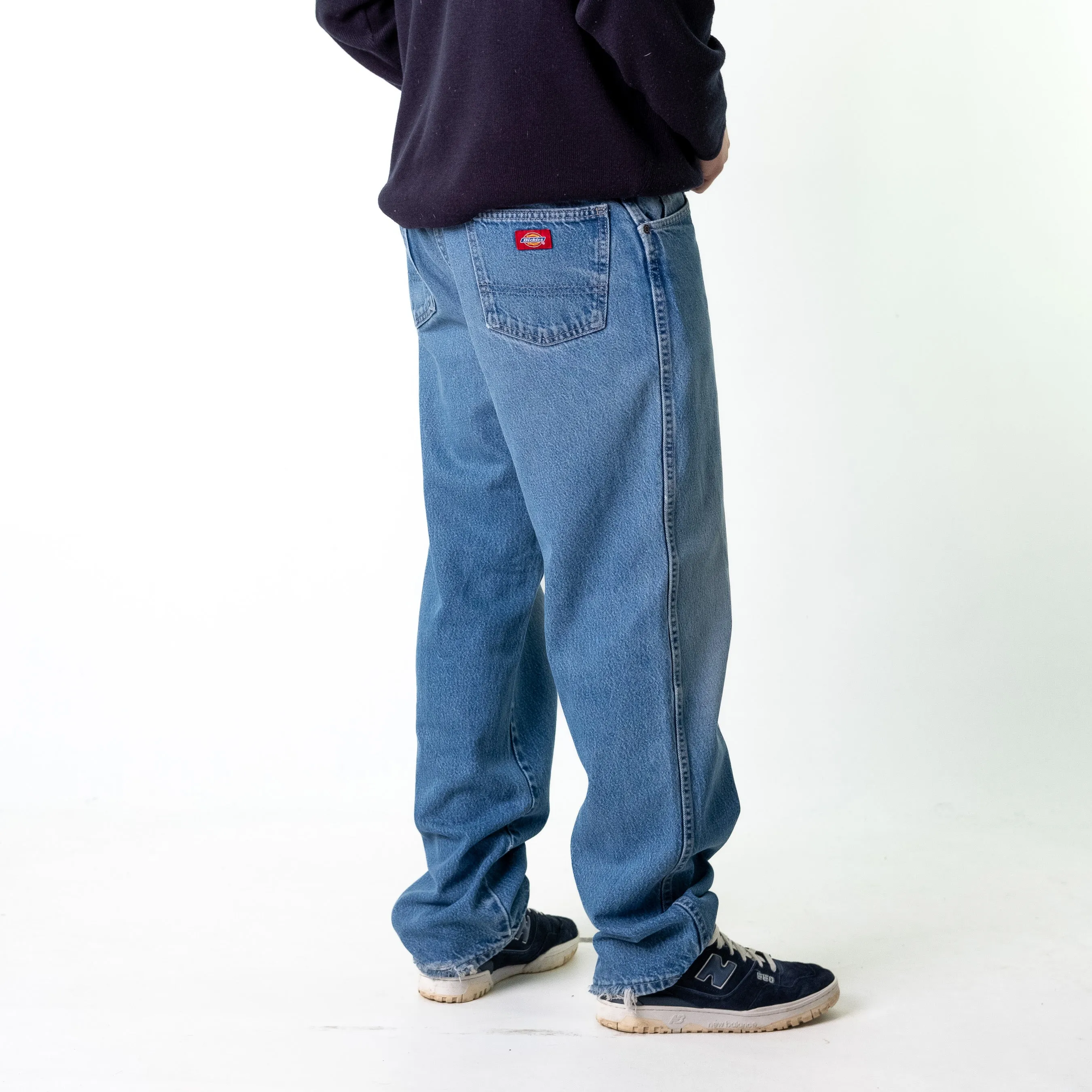 Blue Denim 90s Dickies  Cargo Skater Trousers Pants Jeans (34x34)