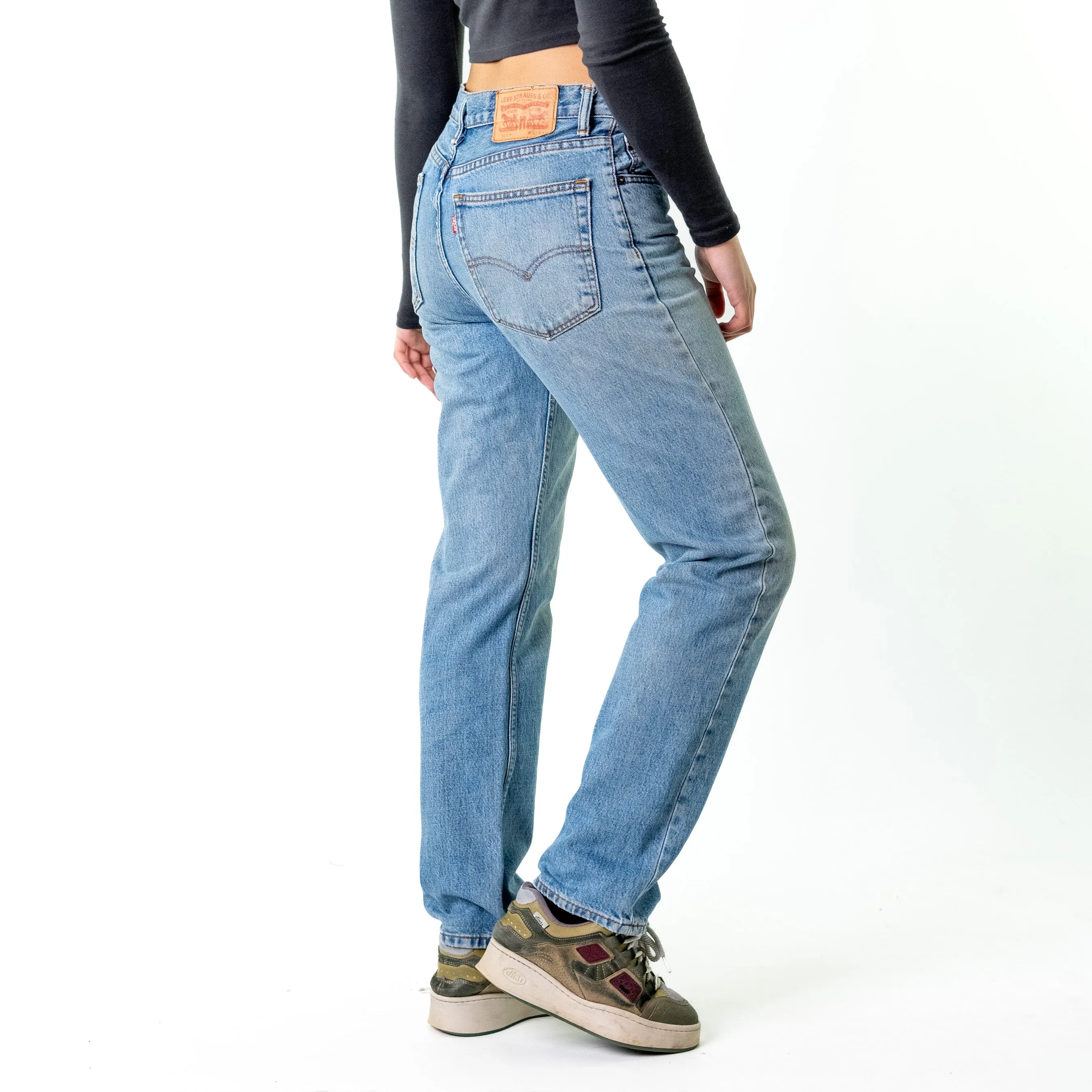 Blue Denim 90s Levi's 504 Cargo Skater Trousers Pants Jeans (32x32)