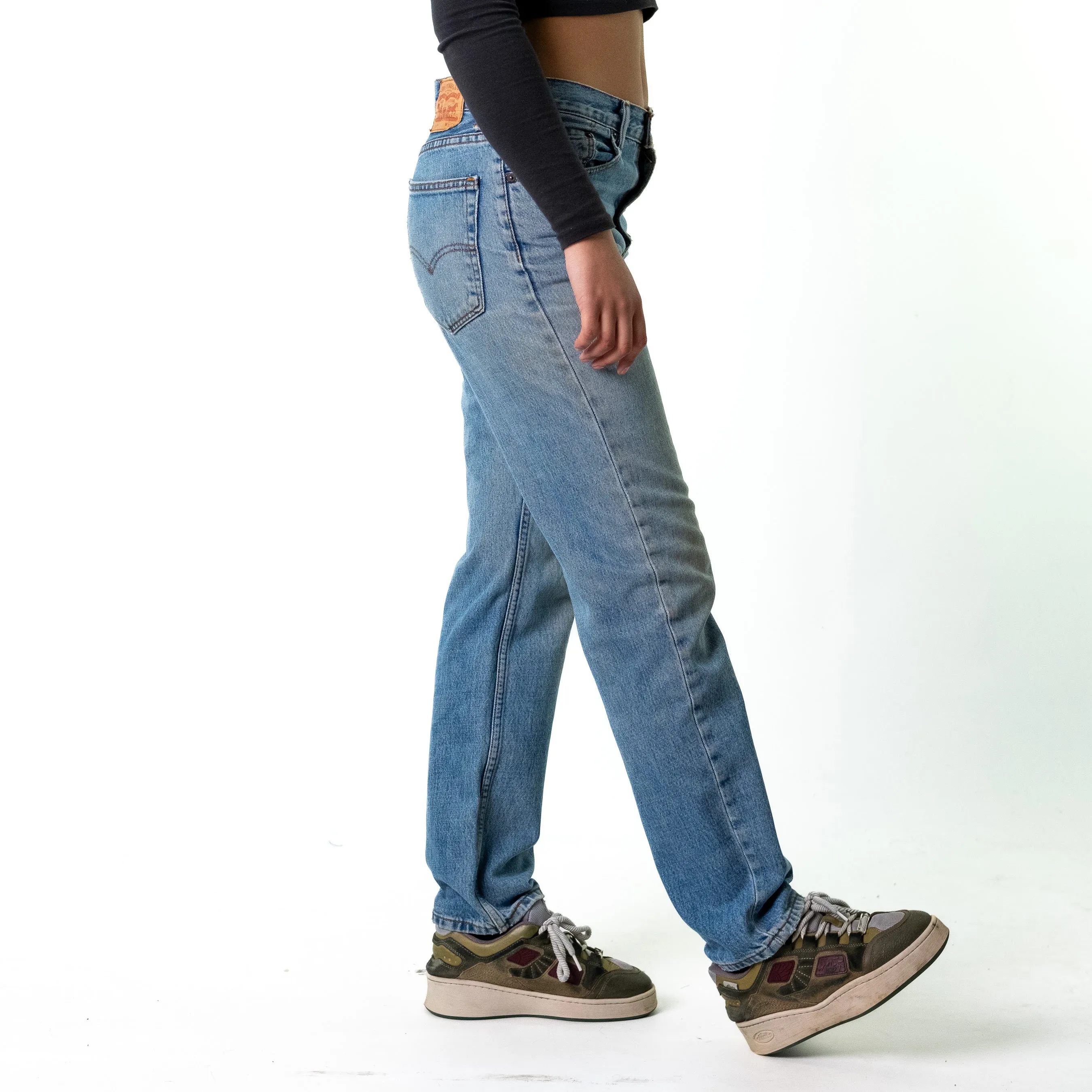 Blue Denim 90s Levi's 504 Cargo Skater Trousers Pants Jeans (32x32)