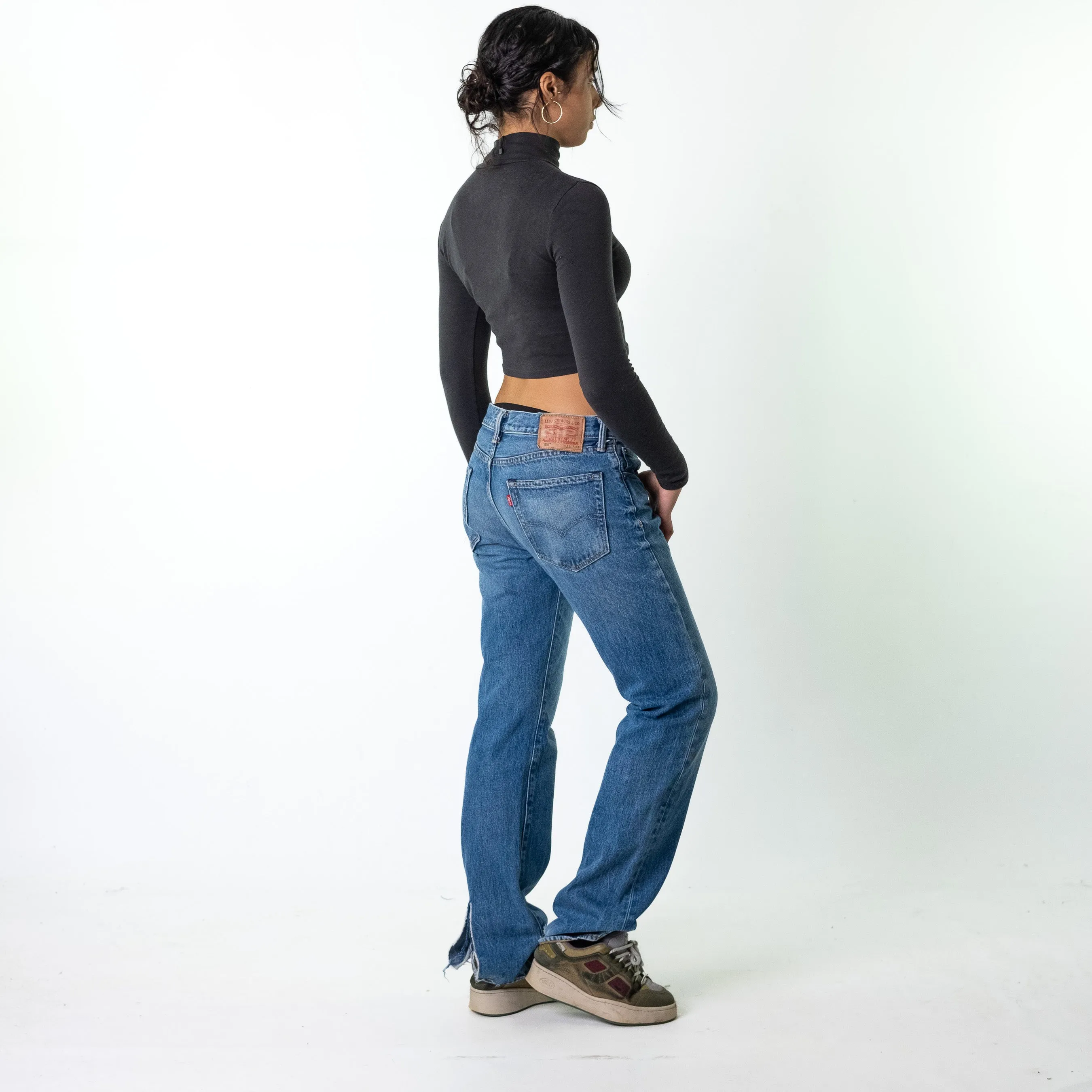 Blue Denim 90s Levi's 505 Cargo Skater Trousers Pants Jeans (32x34)