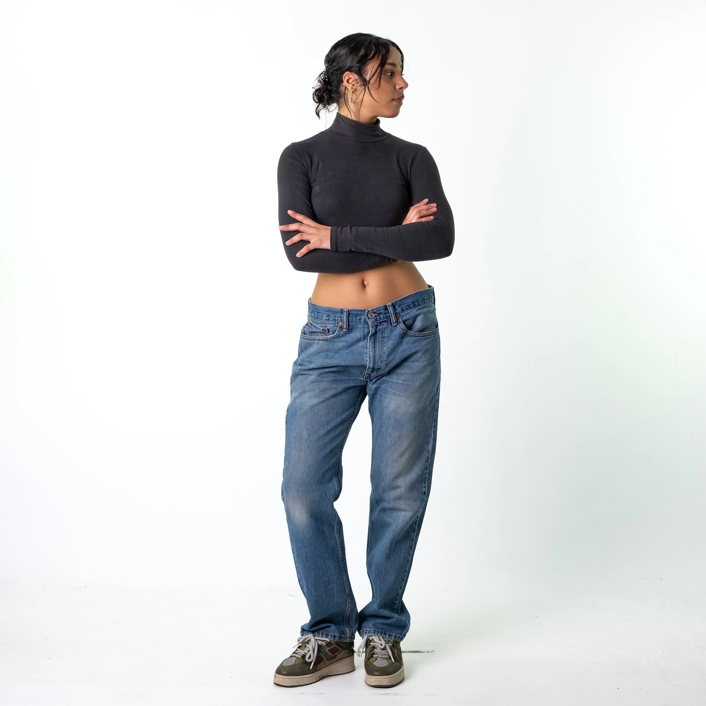 Blue Denim 90s Levi's 505 Cargo Skater Trousers Pants Jeans (34x32)