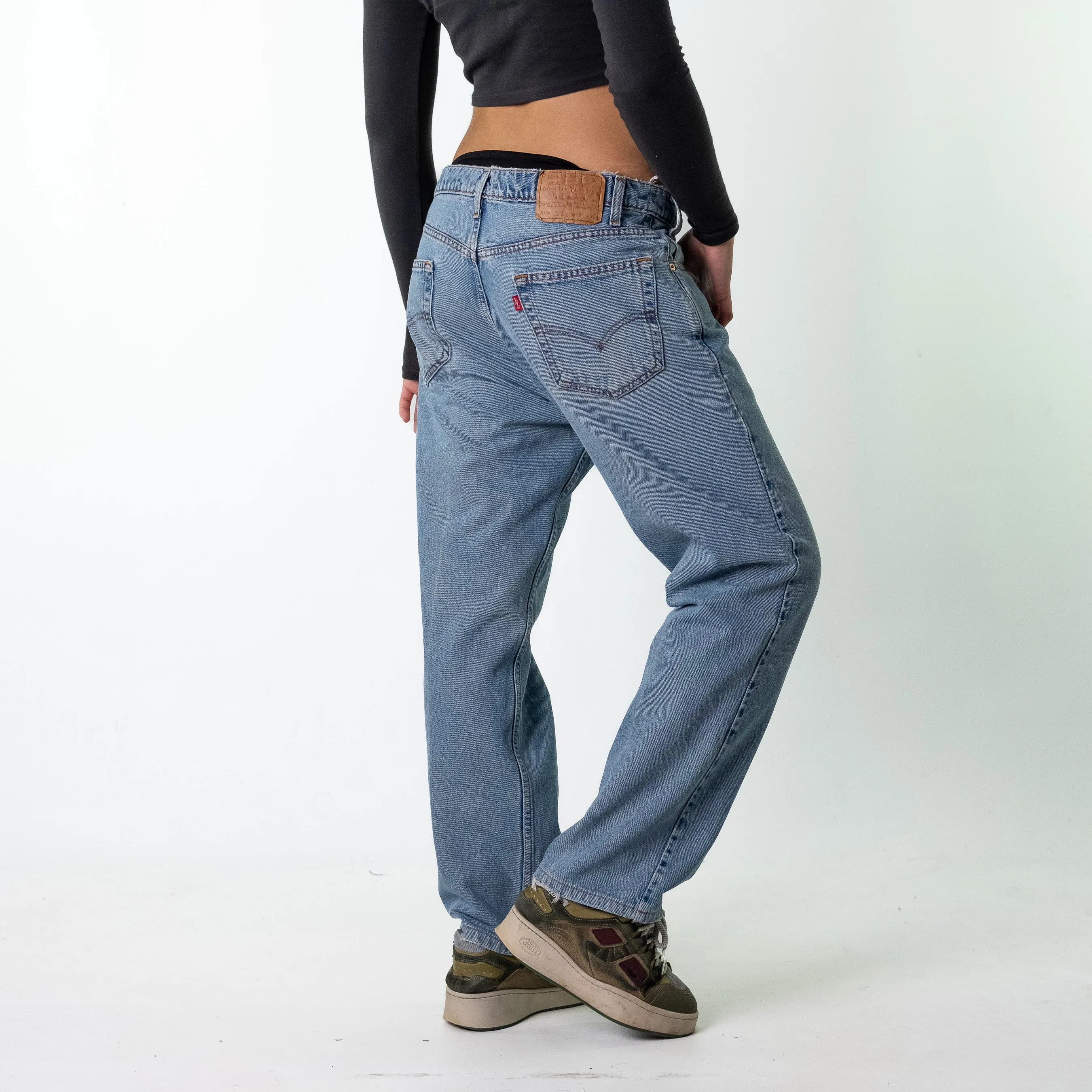 Blue Denim 90s Levi's 505 Cargo Skater Trousers Pants Jeans (36x30)