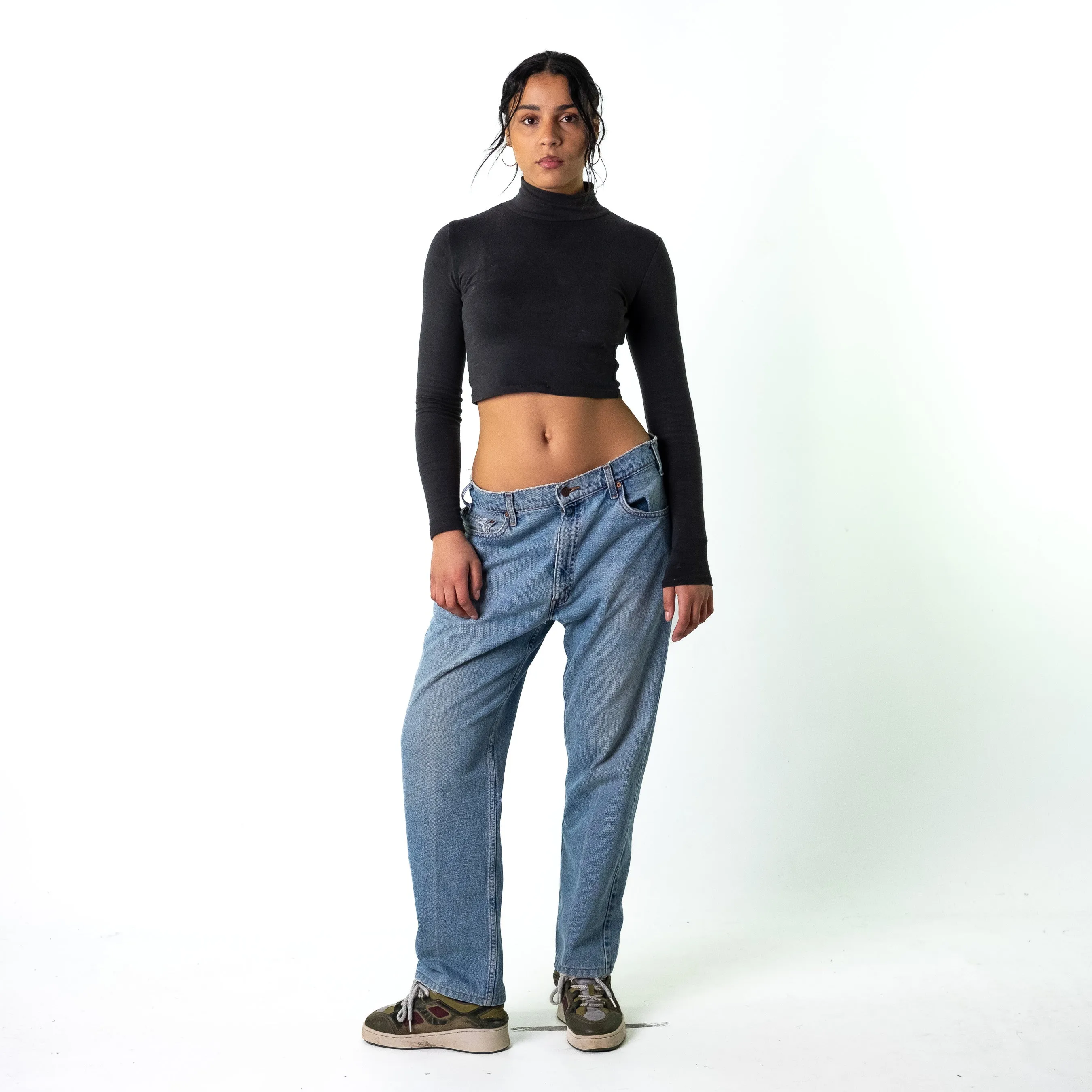 Blue Denim 90s Levi's 505 Cargo Skater Trousers Pants Jeans (36x30)