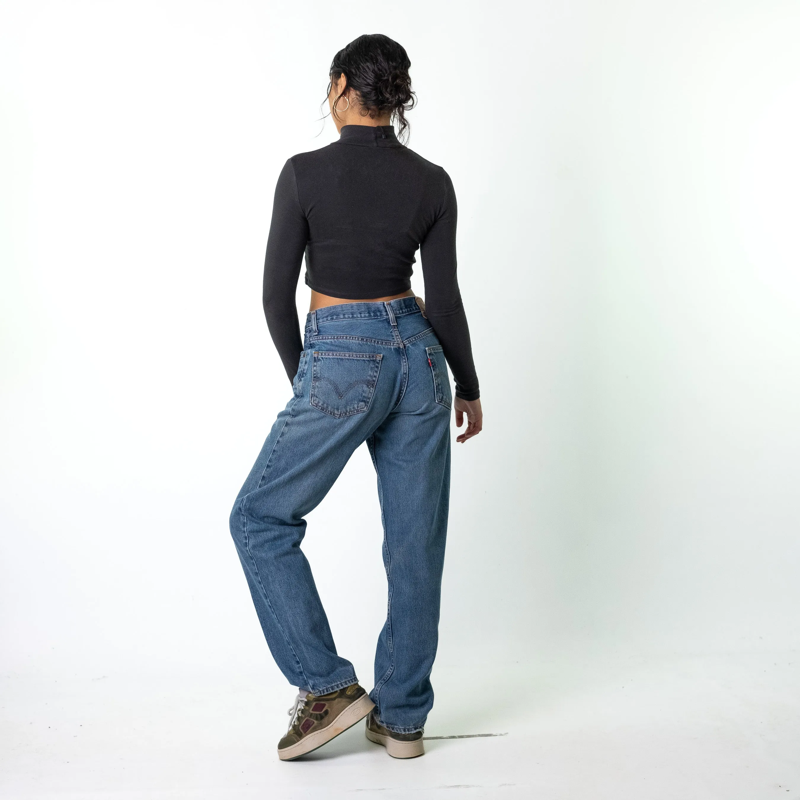 Blue Denim 90s Levi's 550 Cargo Skater Trousers Pants Jeans (32x34)