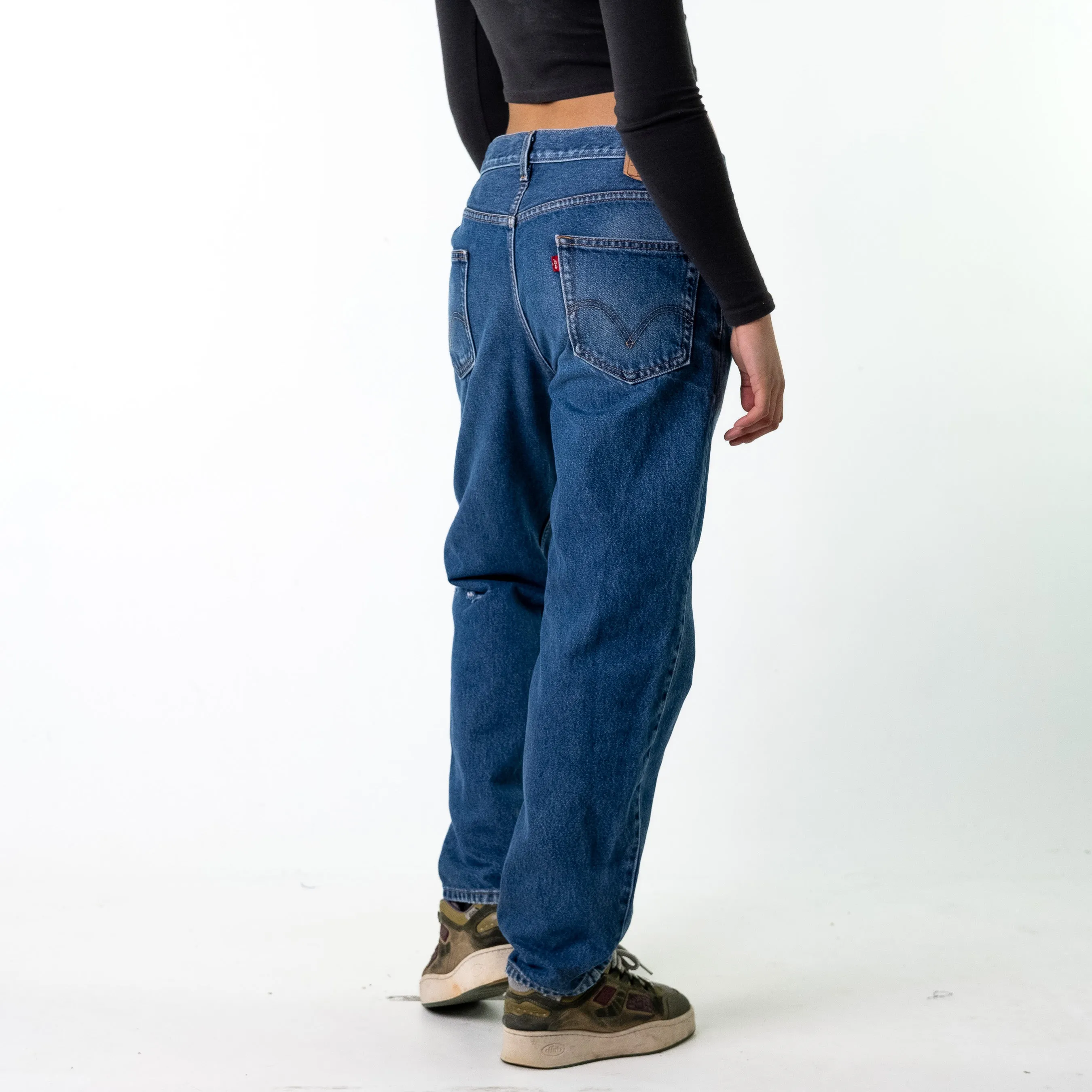 Blue Denim 90s Levi's 550 Cargo Skater Trousers Pants Jeans (34x32)