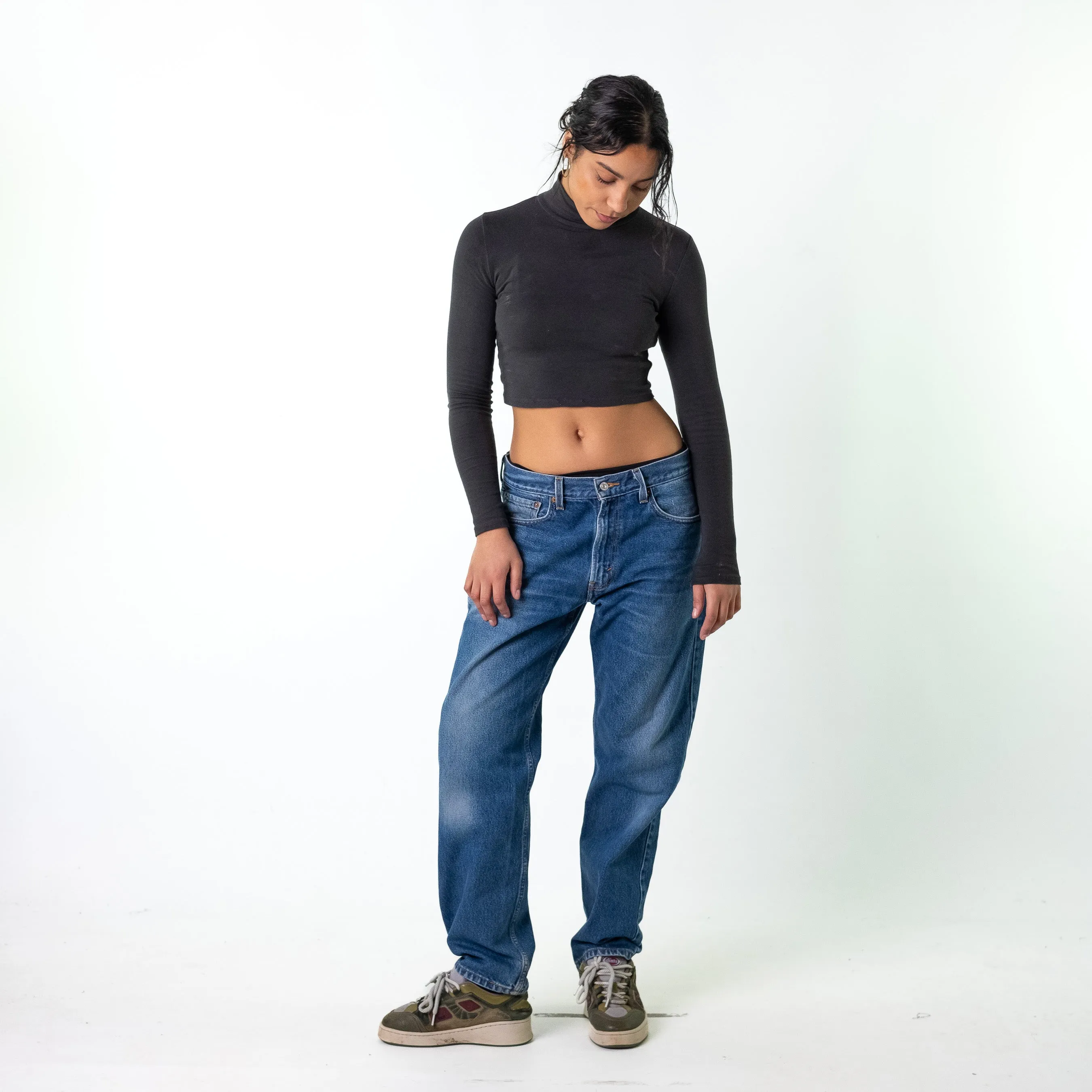 Blue Denim 90s Levi's 550 Cargo Skater Trousers Pants Jeans (34x32)