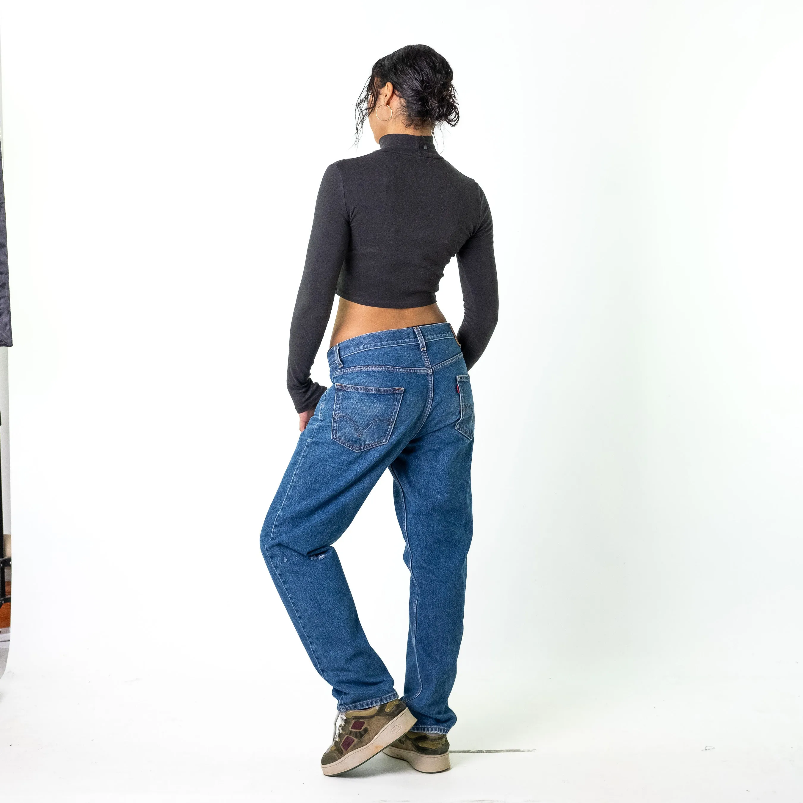 Blue Denim 90s Levi's 550 Cargo Skater Trousers Pants Jeans (34x32)