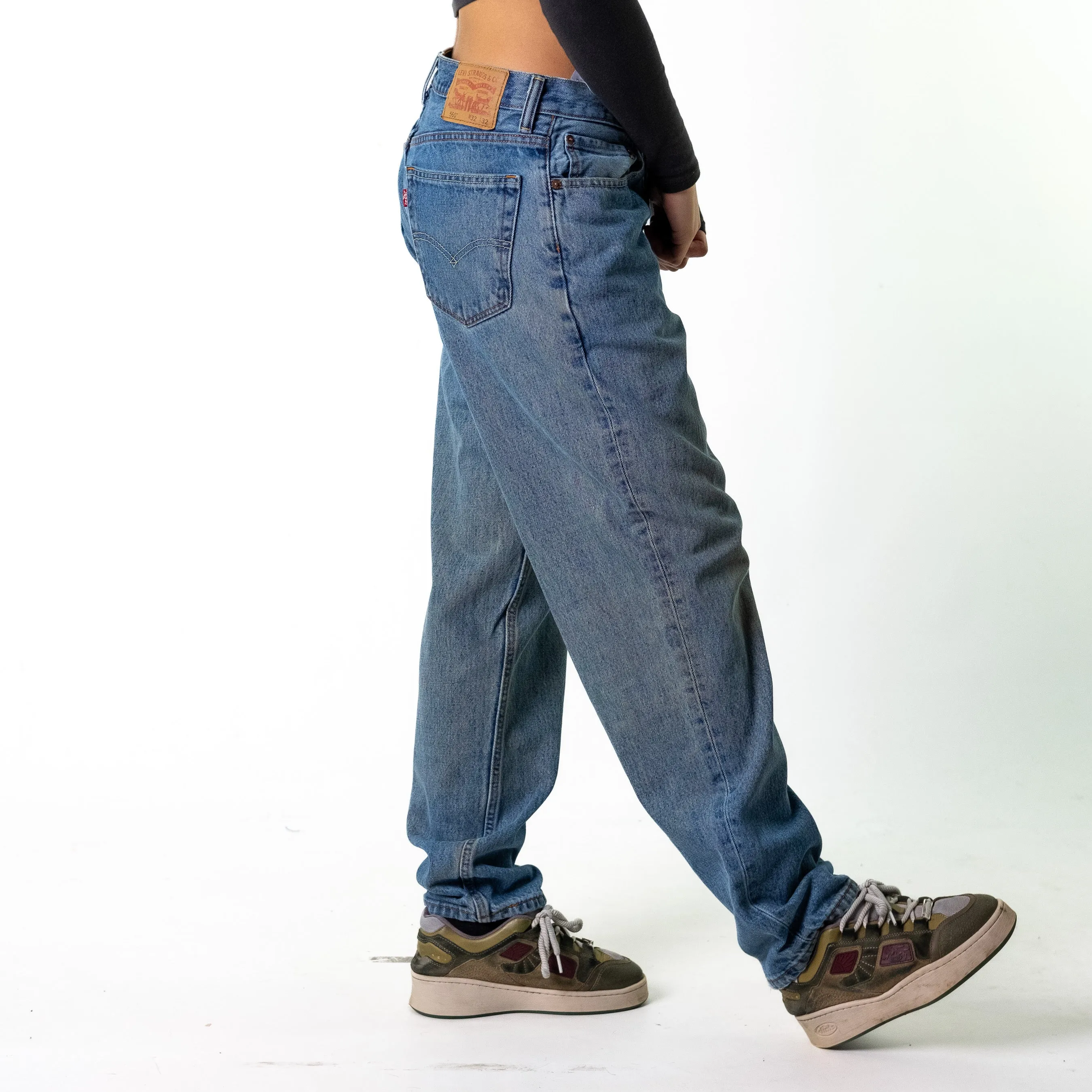 Blue Denim 90s Levi's 560 Cargo Skater Trousers Pants Jeans (32x32)