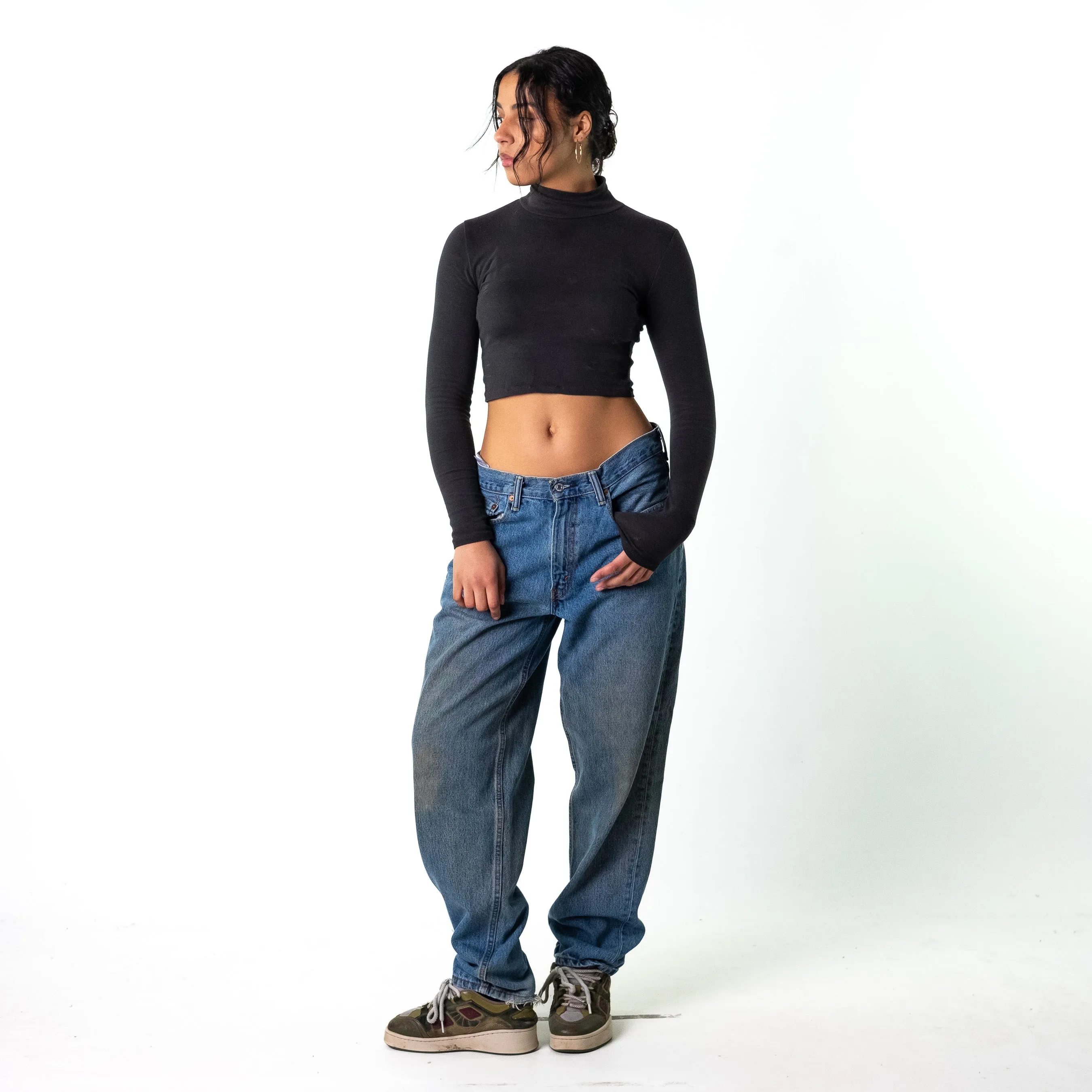 Blue Denim 90s Levi's 560 Cargo Skater Trousers Pants Jeans (32x32)