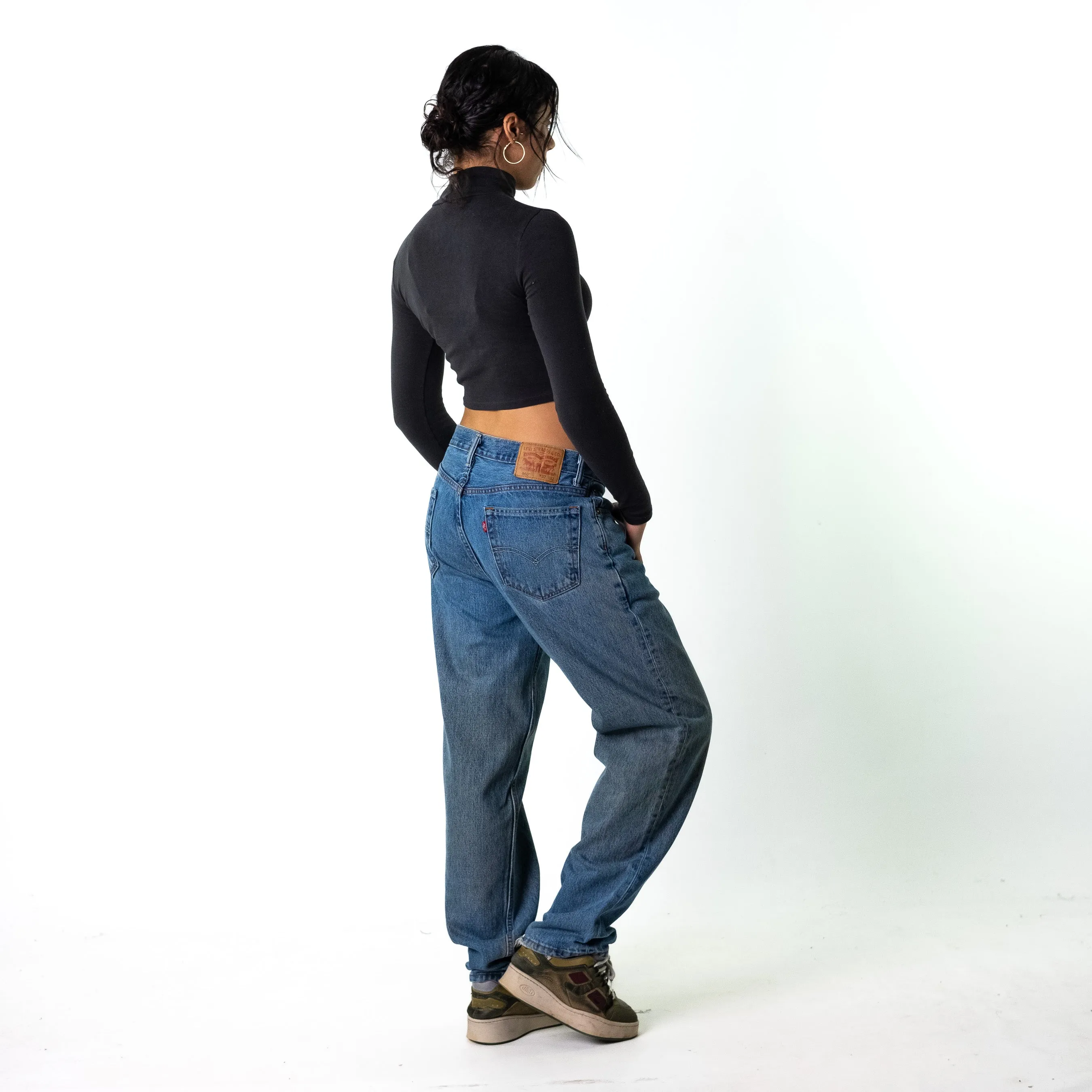 Blue Denim 90s Levi's 560 Cargo Skater Trousers Pants Jeans (32x32)