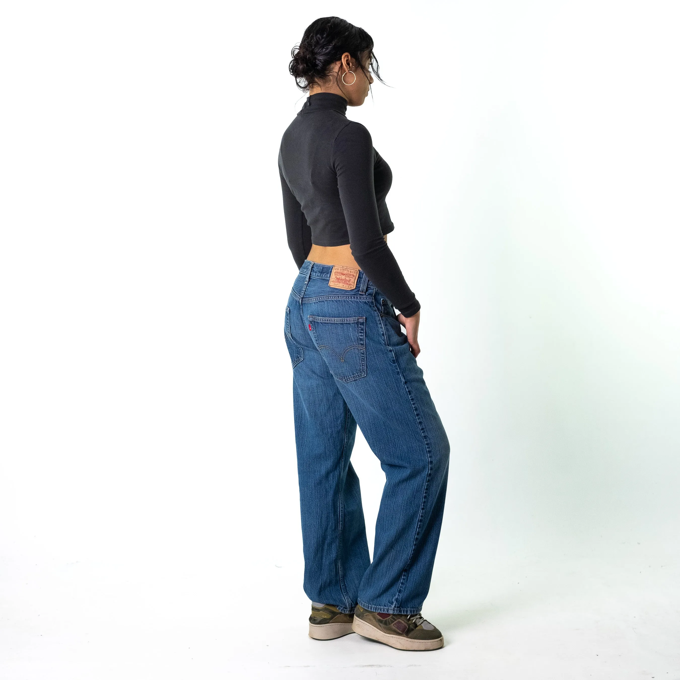 Blue Denim 90s Levi's  Cargo Skater Trousers Pants Jeans (36x32)