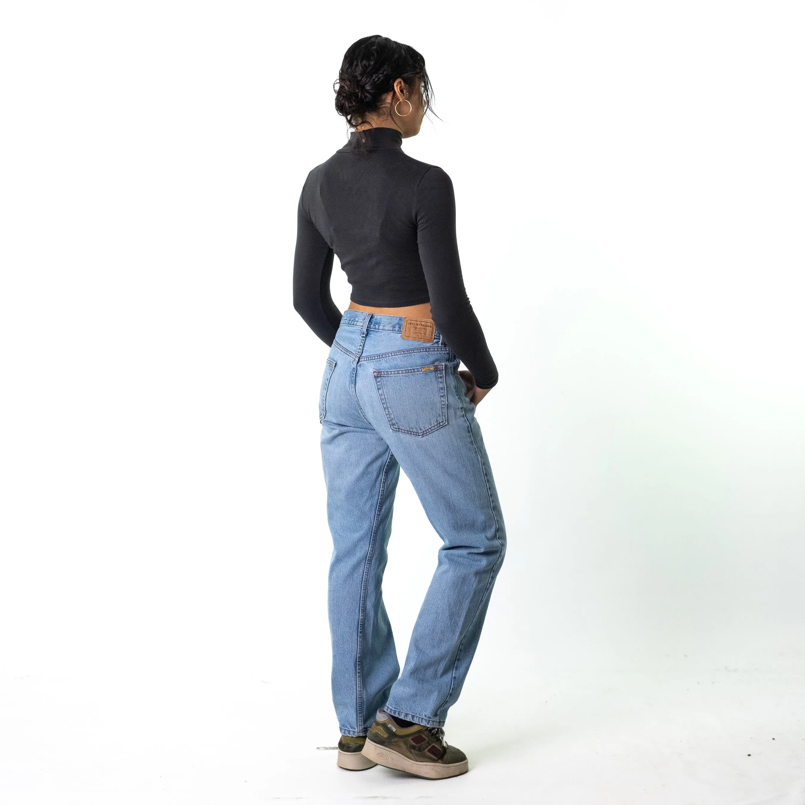 Blue Denim 90s Levi's Signature Cargo Skater Trousers Pants Jeans (32x32)