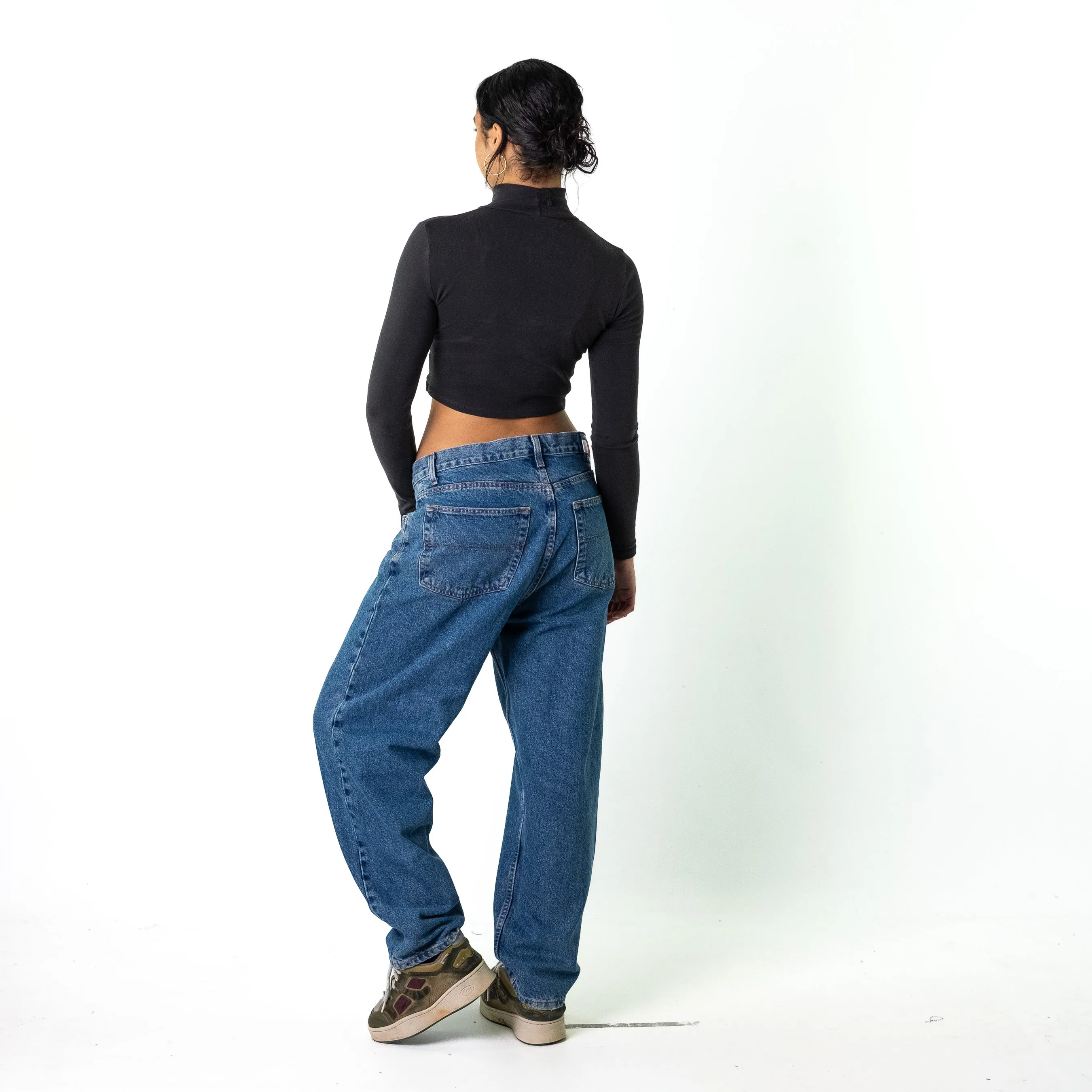 Blue Denim 90s Tommy Hilfiger  Cargo Skater Trousers Pants Jeans (36x30)