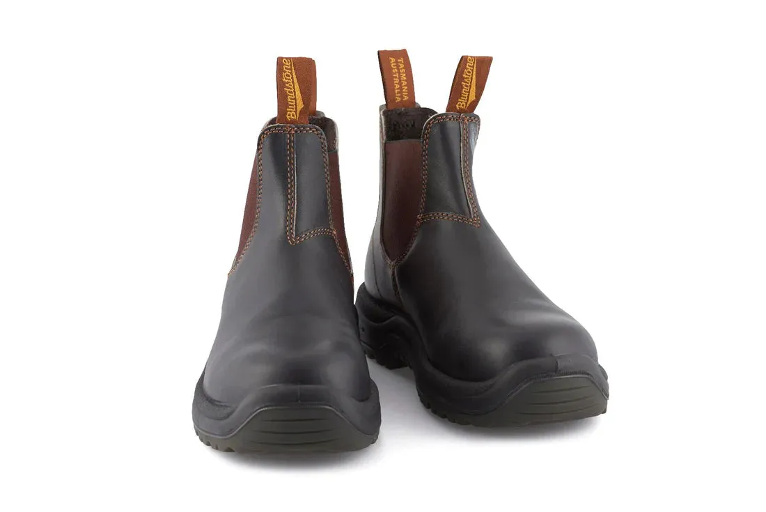 Blundstone - 192 Brown Steel Toe Capped Leather Chelsea Boots