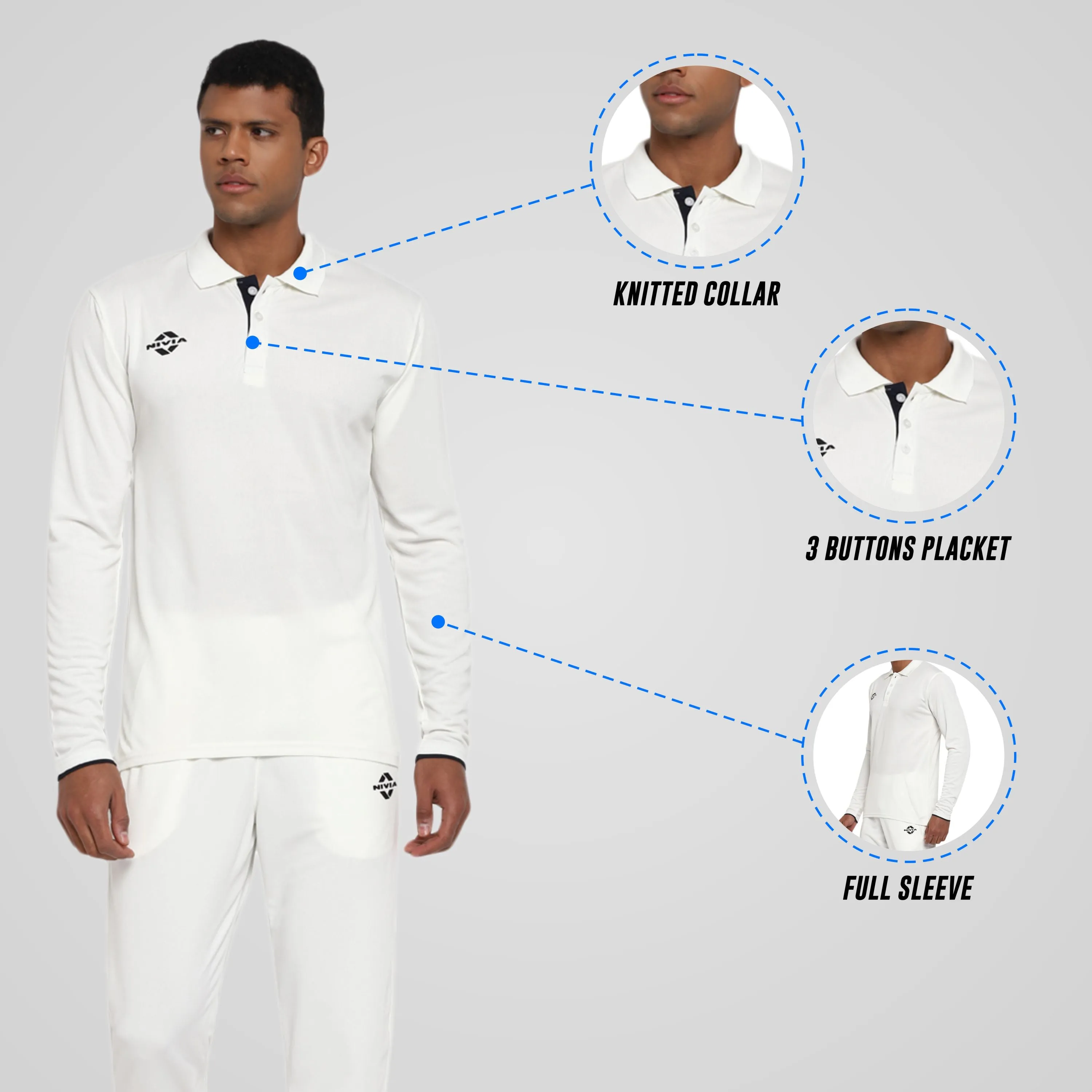 Bounce Full Sleeve Cricket Jersey Set - Full Sleeve