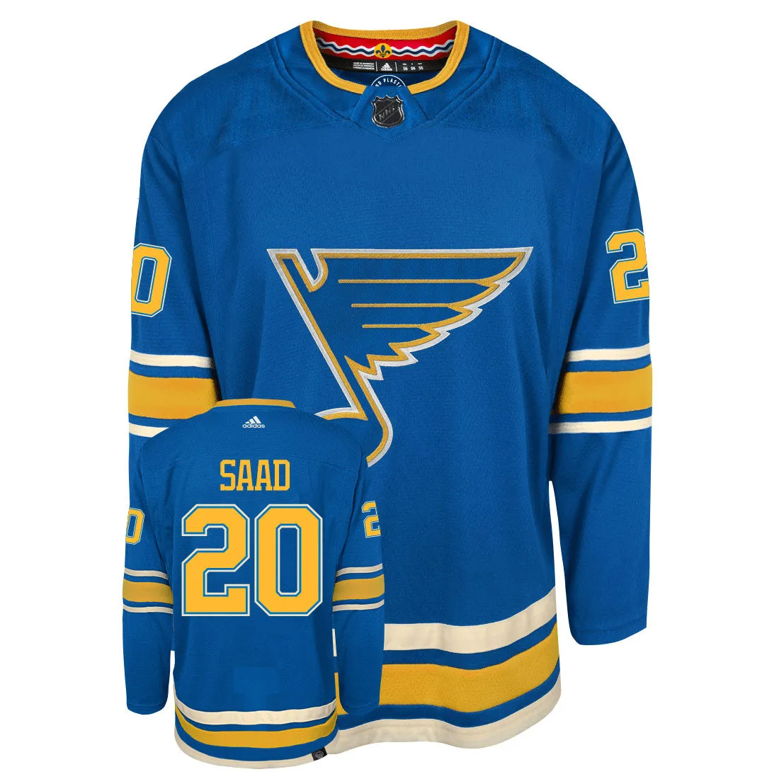 Brandon Saad St Louis Blues Adidas Primegreen Authentic NHL Hockey Jersey     