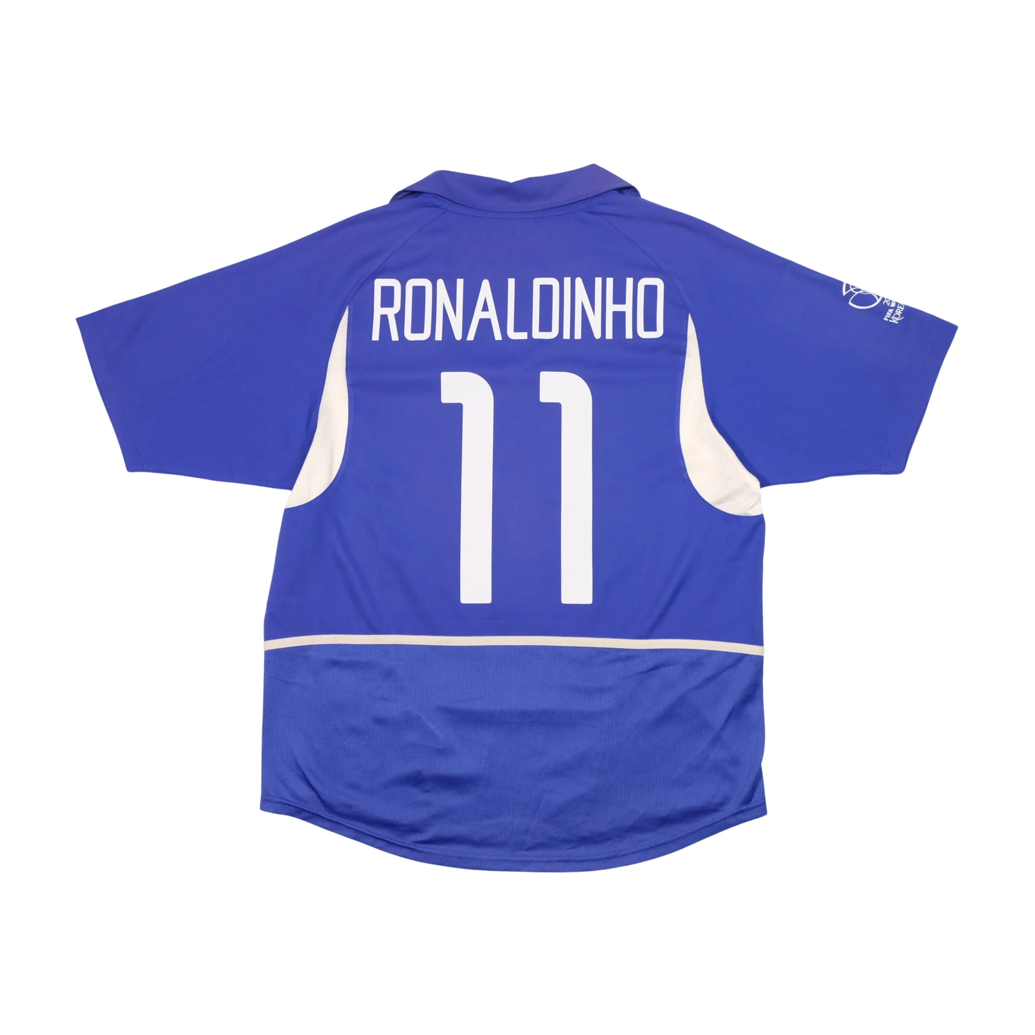 Brazil Ronaldinho 11 Nike Away Football Shirt 2002 Medium