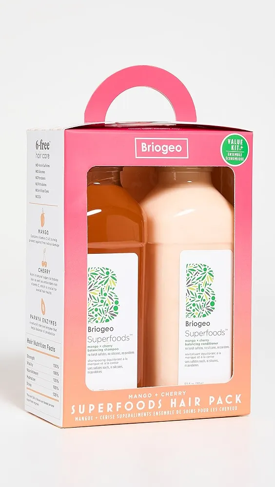 Briogeo   Mango Cherry Shampoo and Conditioner Pack 