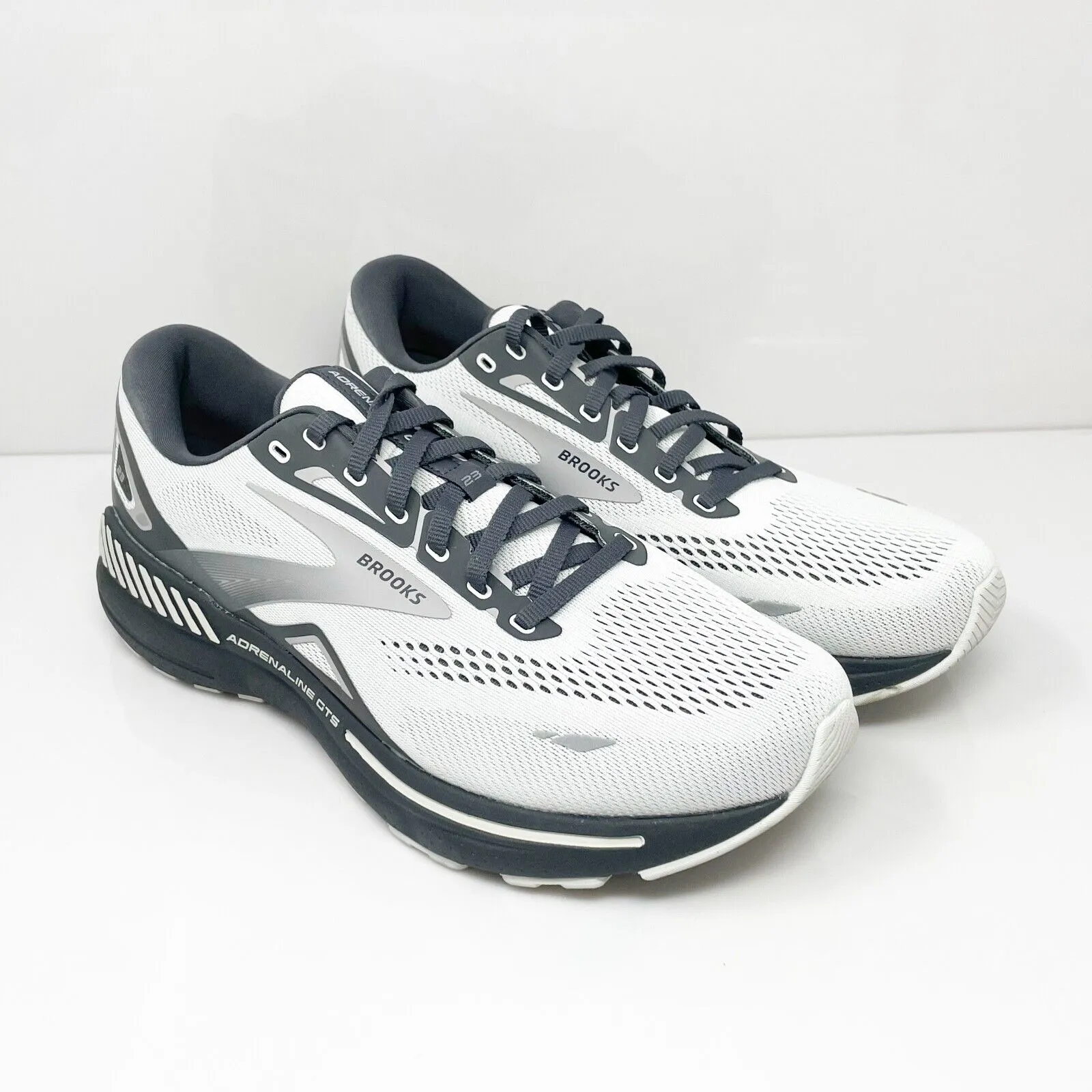 Brooks Mens Adrenaline GTS 23 1103912E065 Gray Running Shoes Sneakers Size 10 2E