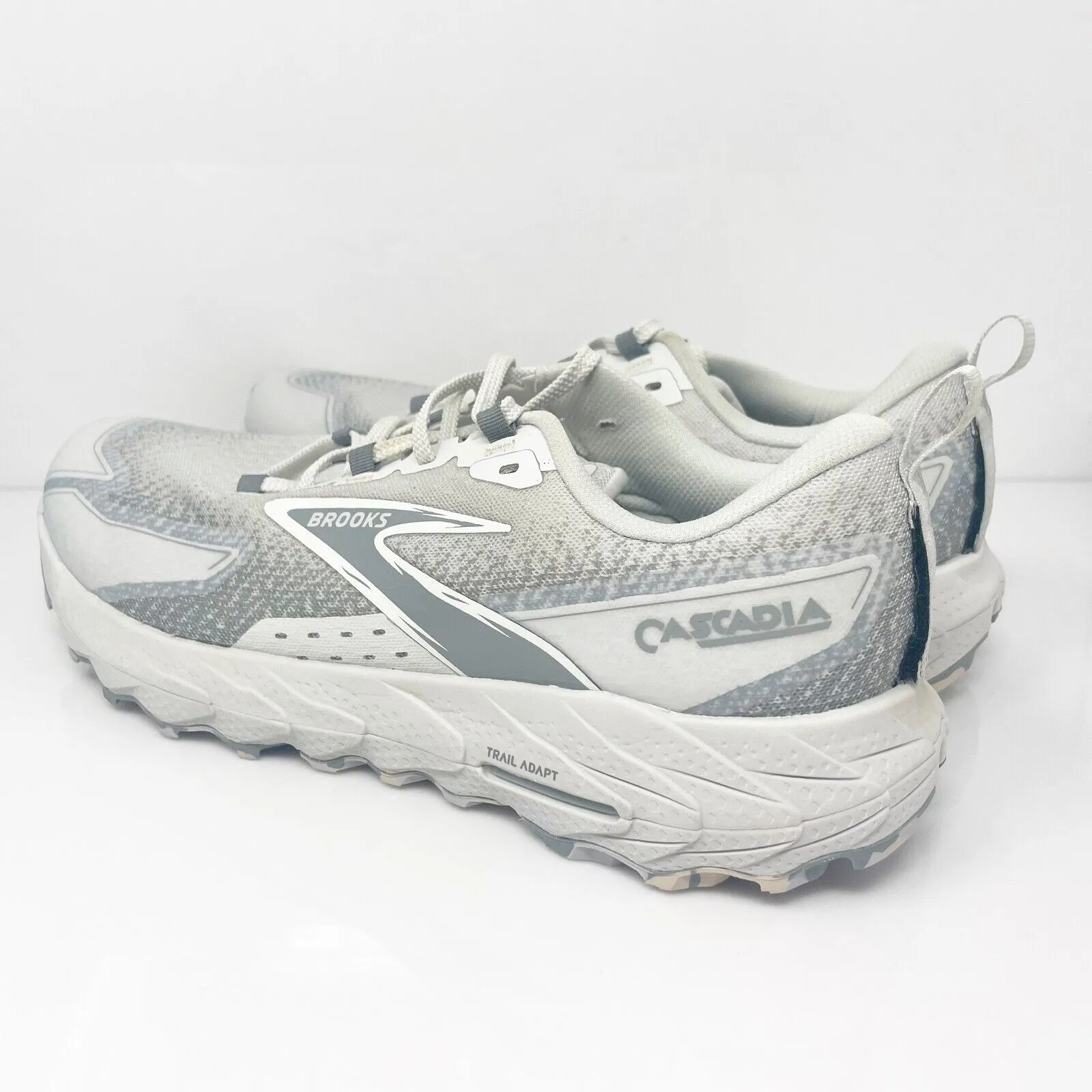 Brooks Mens Cascadia 18 1104261D027 Gray Running Shoes Sneakers Size 12 D