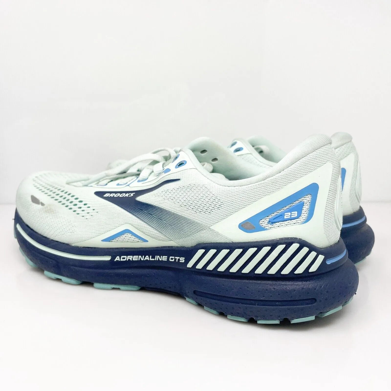 Brooks Womens Adrenaline GTS 23 1203811D471 Blue Running Shoes Sneakers Sz 8.5 D