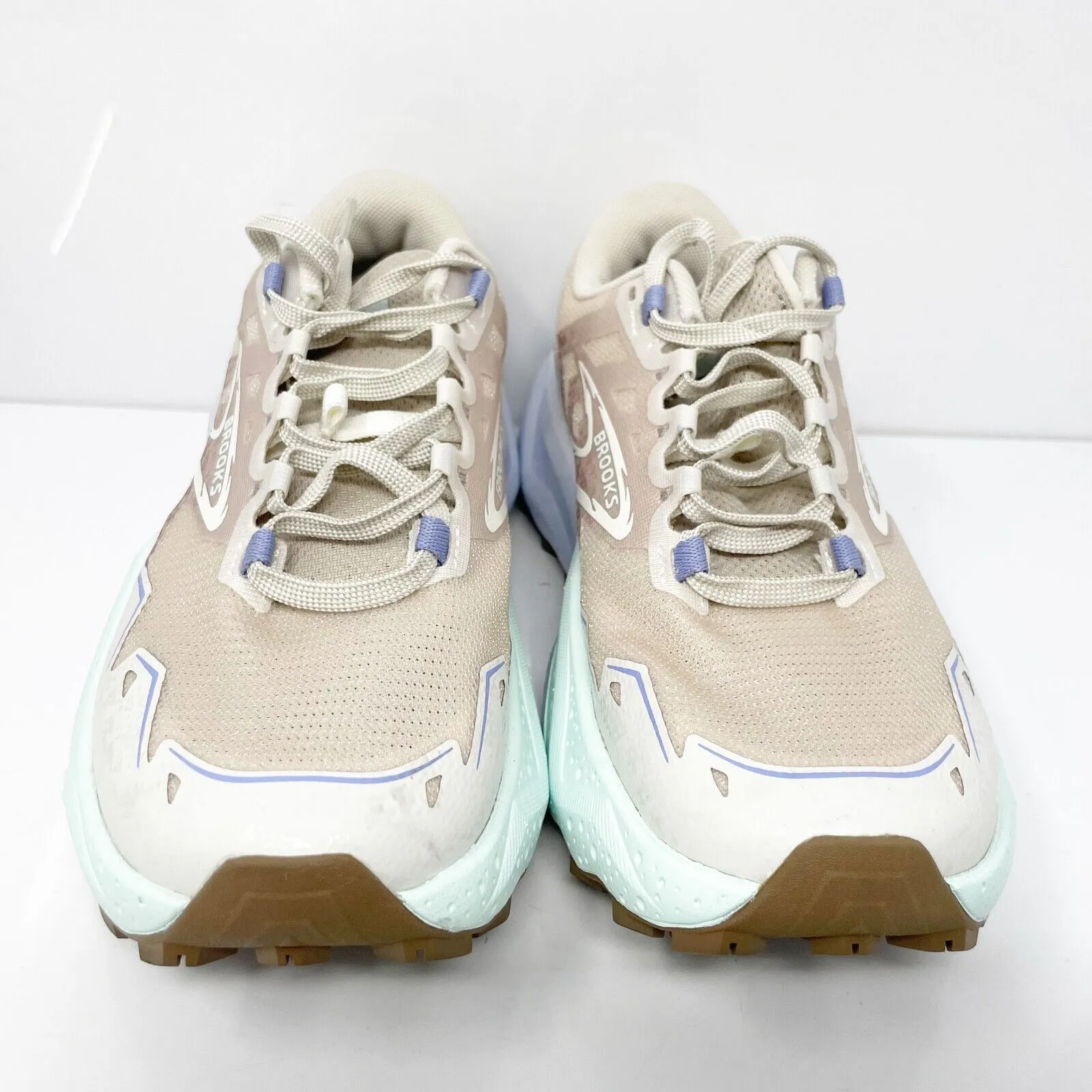 Brooks Womens Caldera 7 1204041B227 Beige Running Shoes Sneakers Size 7 B