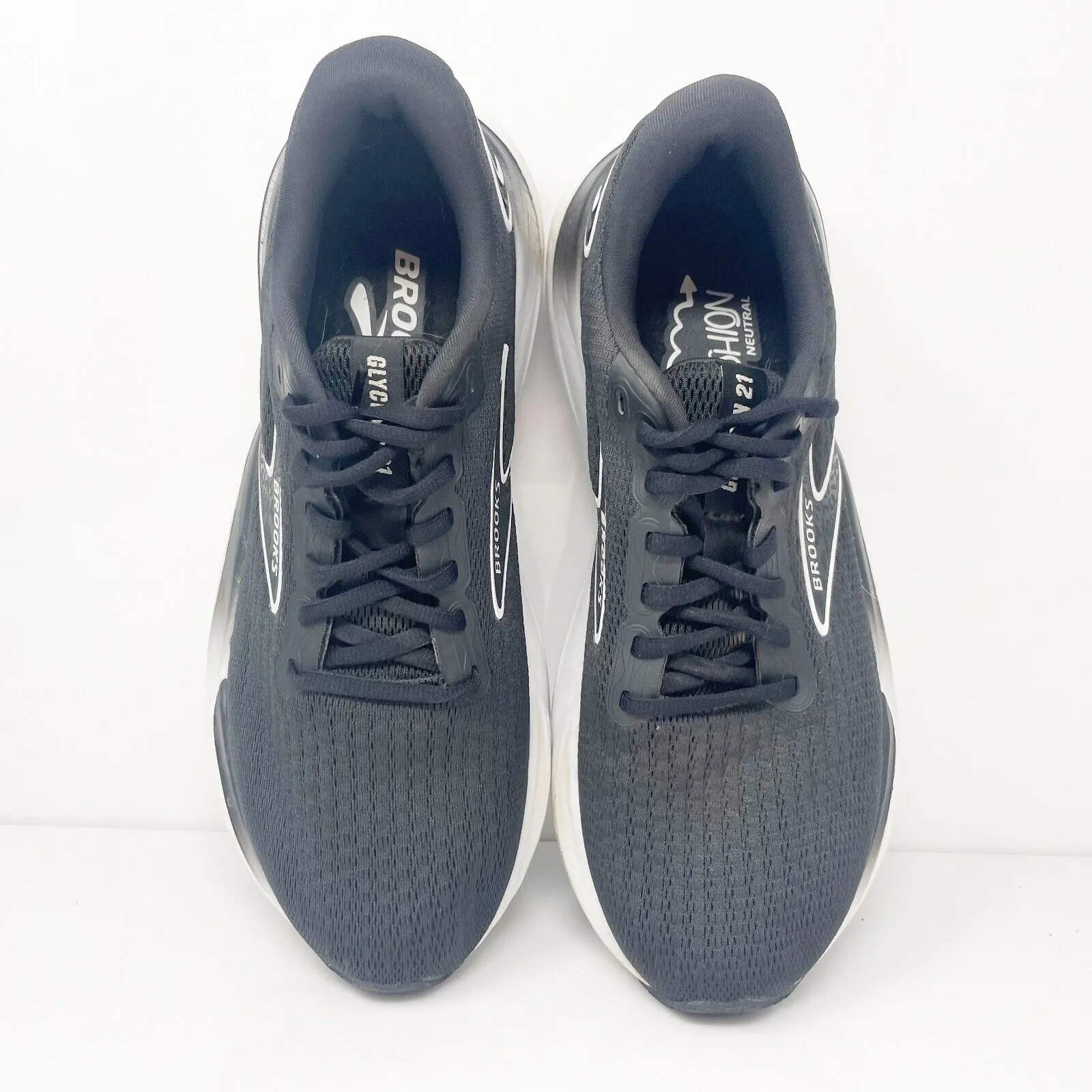 Brooks Womens Glycerin 21 1204081B090 Black Running Shoes Sneakers Size 9 B