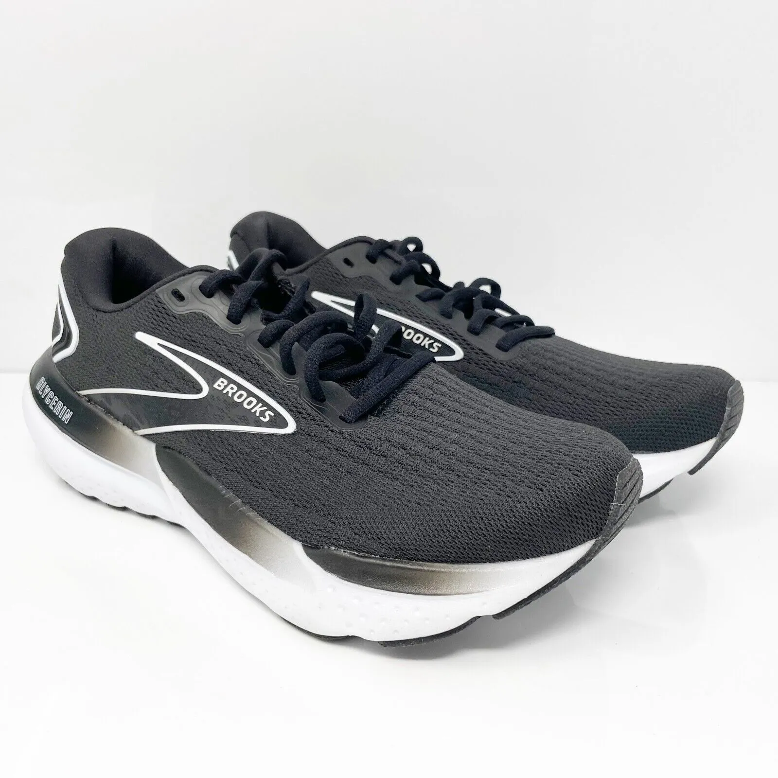 Brooks Womens Glycerin 21 1204081B090 Black Running Shoes Sneakers Size 9 B