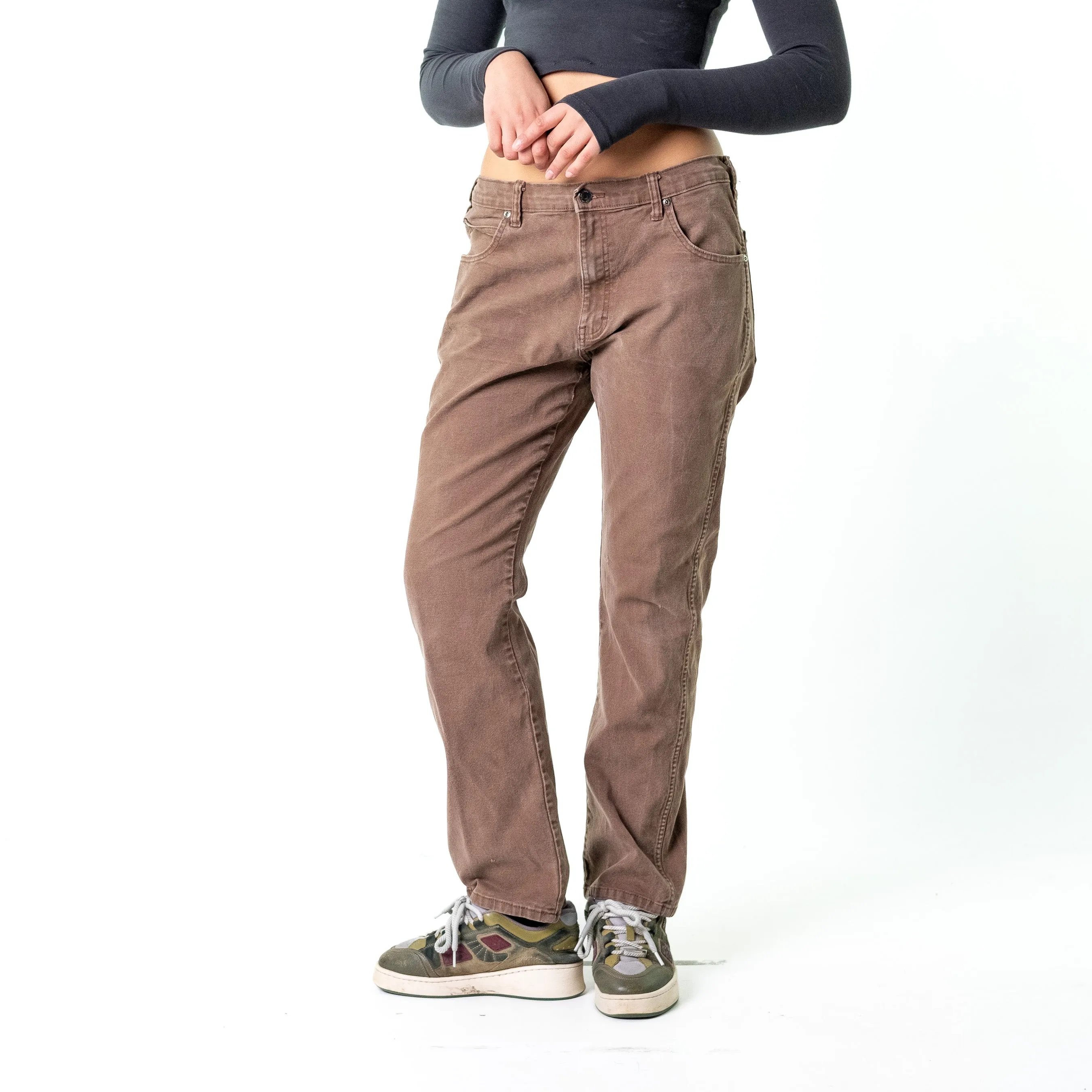 Brown 90s Dickies  Cargo Skater Trousers Pants Jeans (34x32)