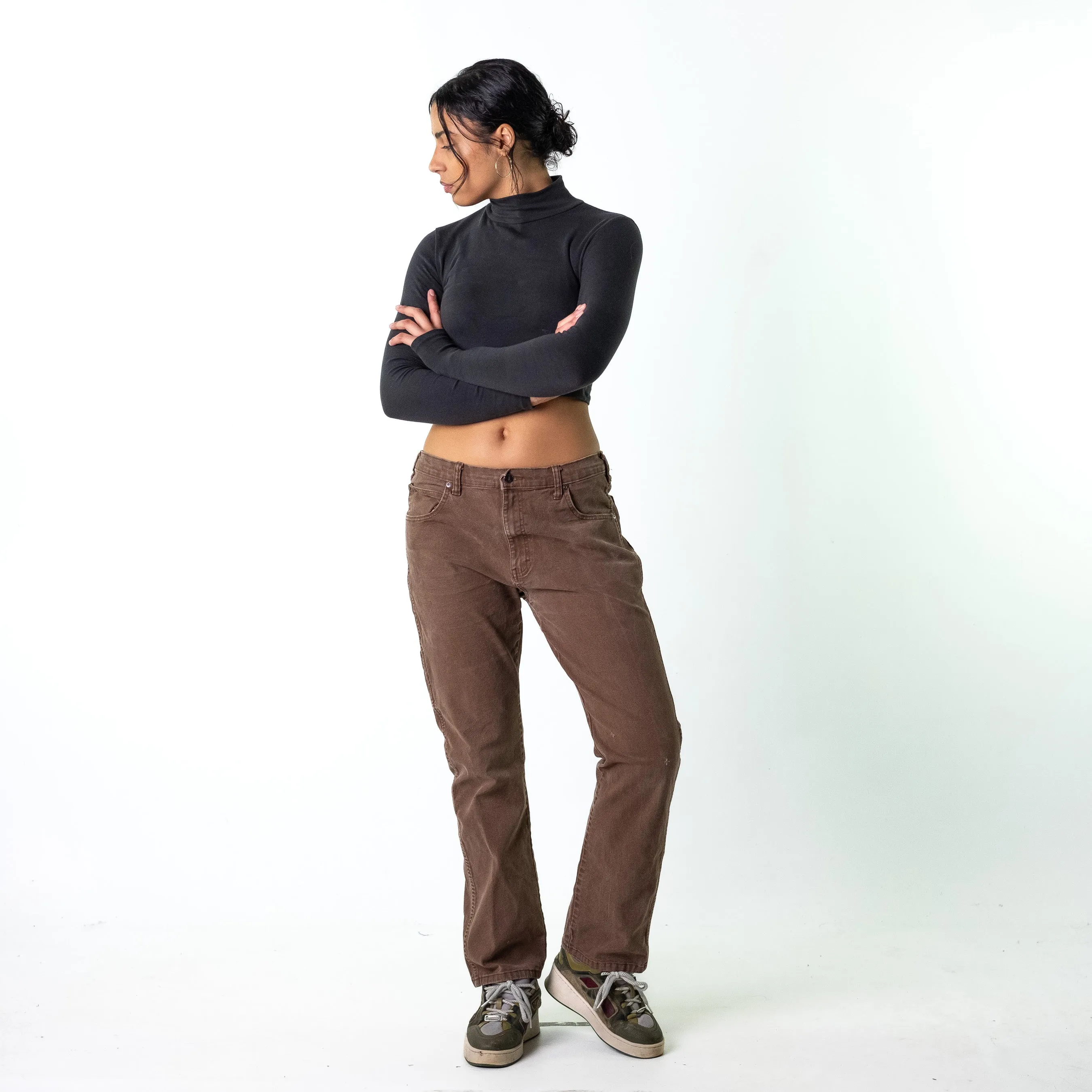 Brown 90s Dickies  Cargo Skater Trousers Pants Jeans (34x32)