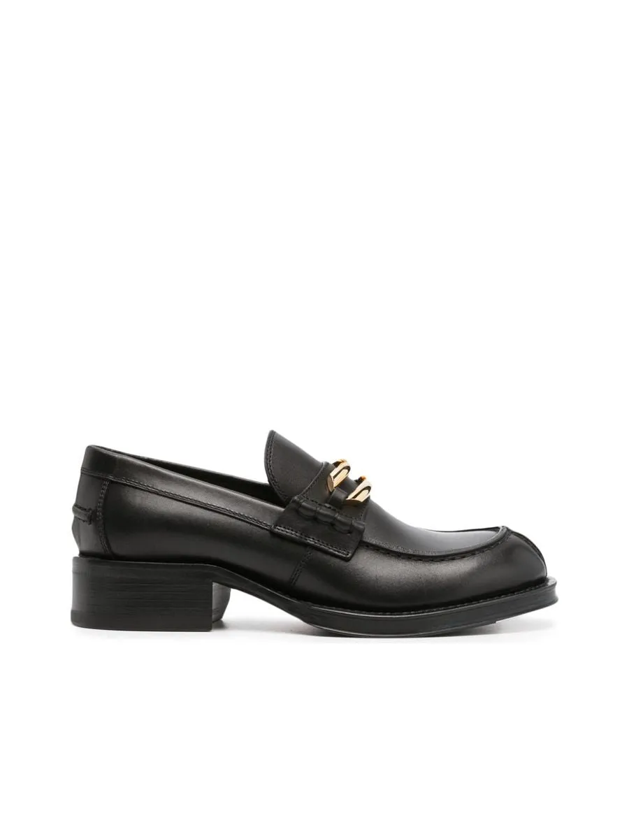 Buckled Leather Loafers