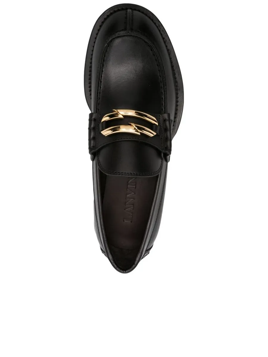 Buckled Leather Loafers