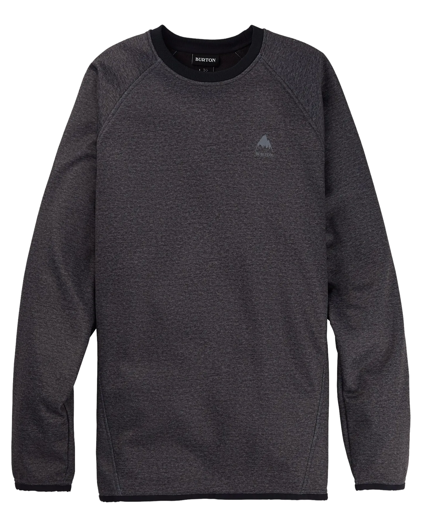 Burton Men's Crown Weatherproof Pullover Crewneck Fleece - True Black 