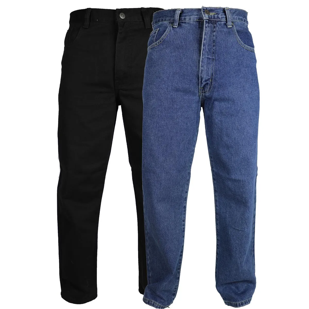 Buy Carabou Mens Plain Regular Fit Jeans - Fast UK Delivery | Insight Clothing