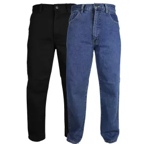 Buy Carabou Mens Plain Regular Fit Jeans - Fast UK Delivery | Insight Clothing