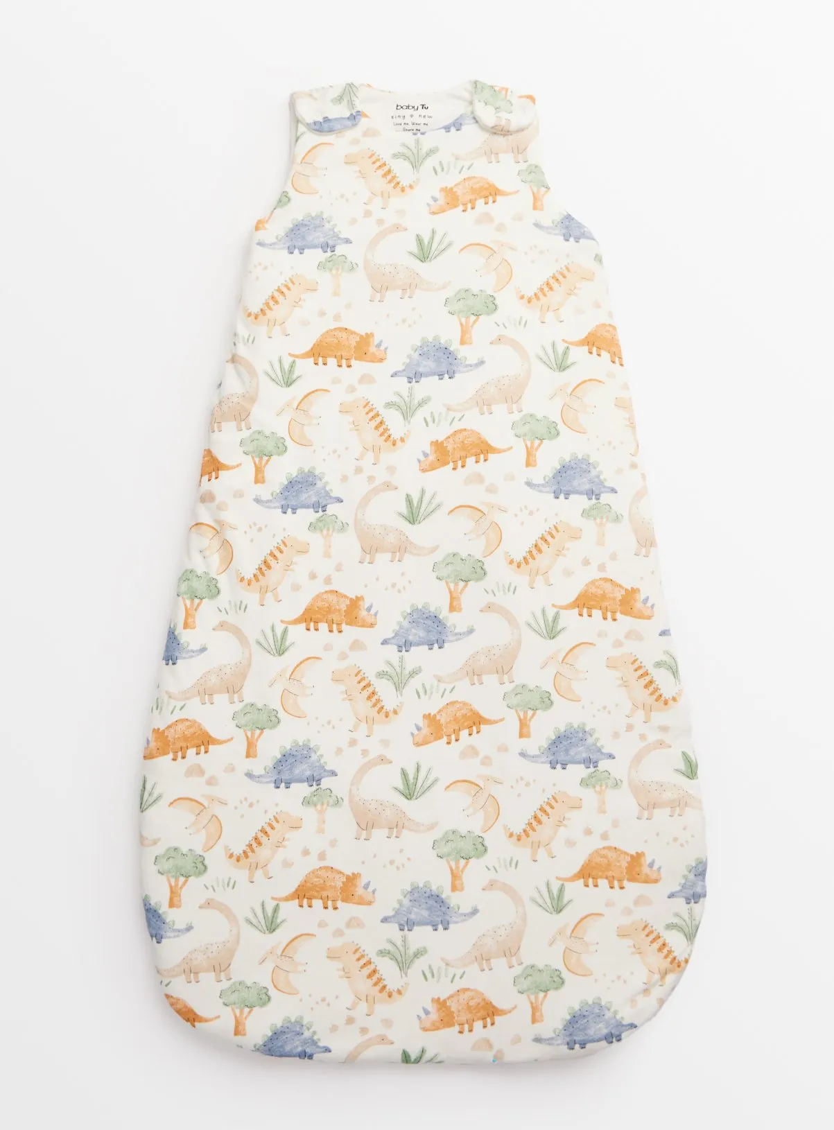 Buy Cream Dinosaur Print 2.5 Tog Sleeping Bag 12-18 months | Sleepsuits and pyjamas | Tu