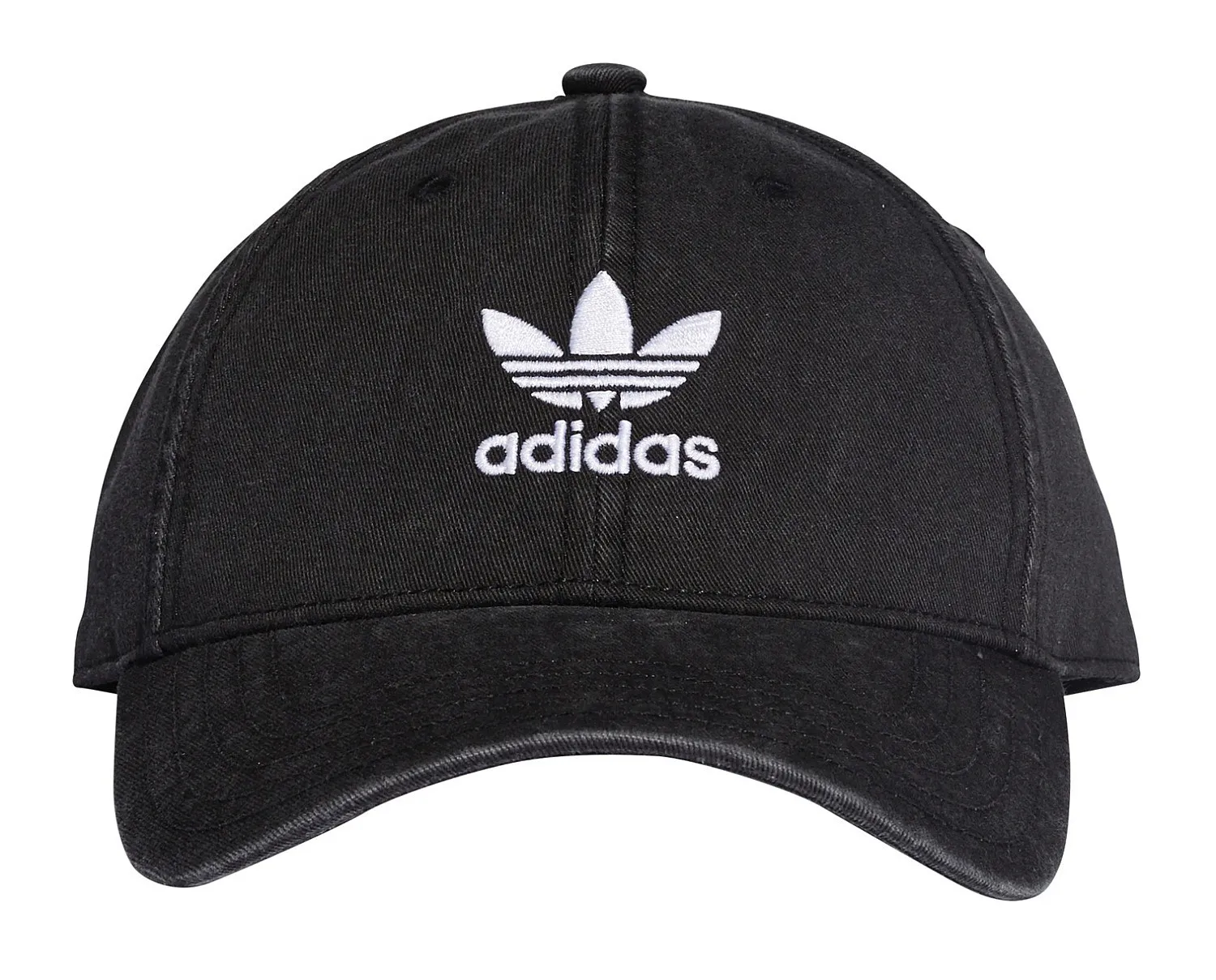cap adidas Originals Washed Adicolor Baseball - Black/White - men´s