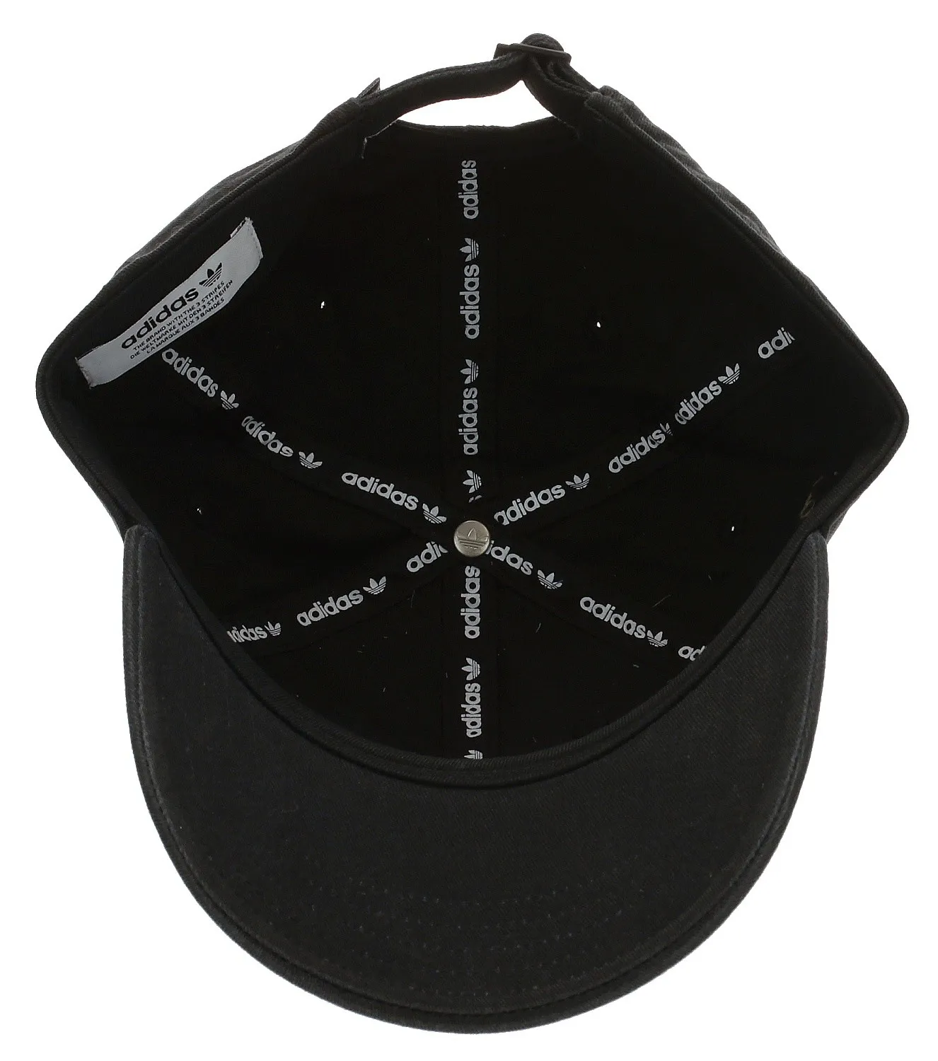 cap adidas Originals Washed Adicolor Baseball - Black/White - men´s