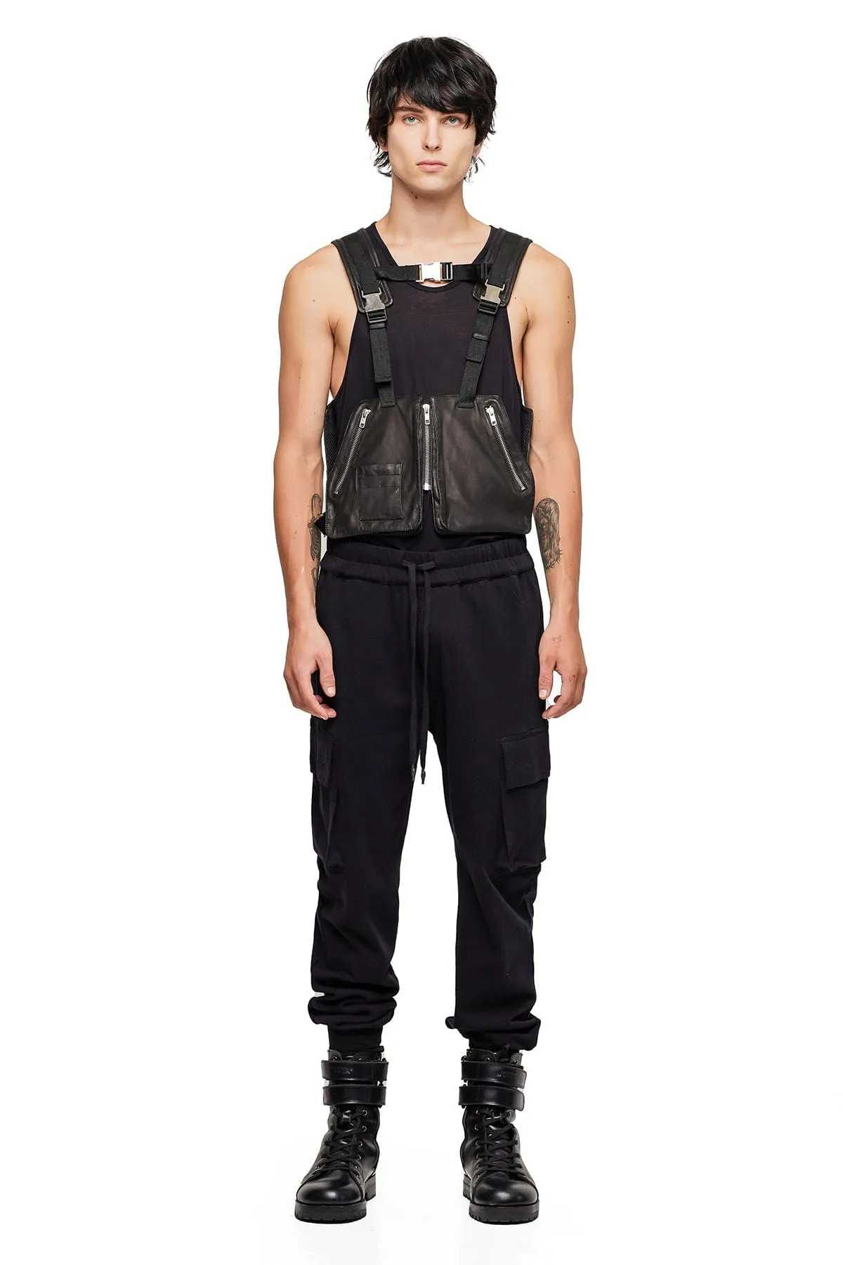 CARGO LOUNGE PANTS IN BLACK
