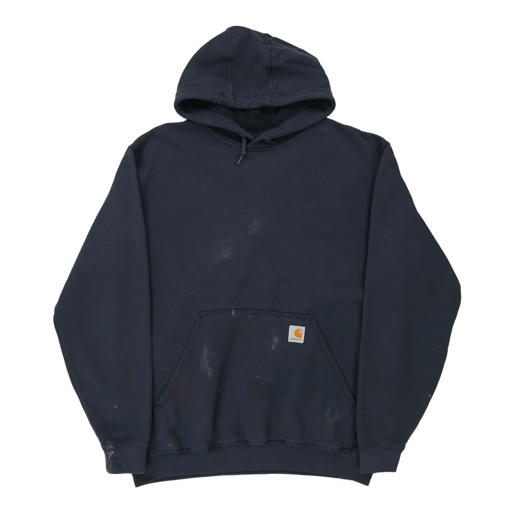 Carhartt Hoodie - Medium Navy Cotton Blend